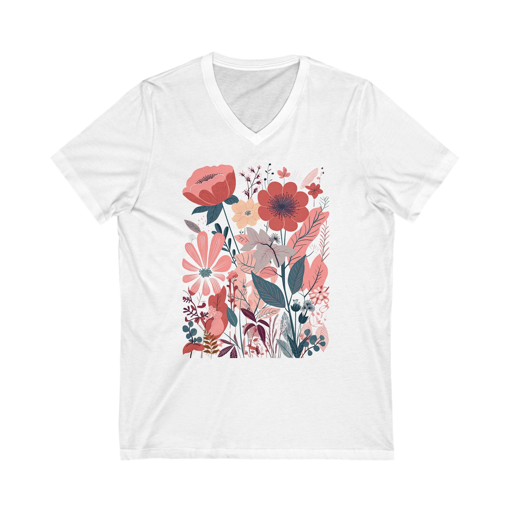 Flower V-Neck Shirt