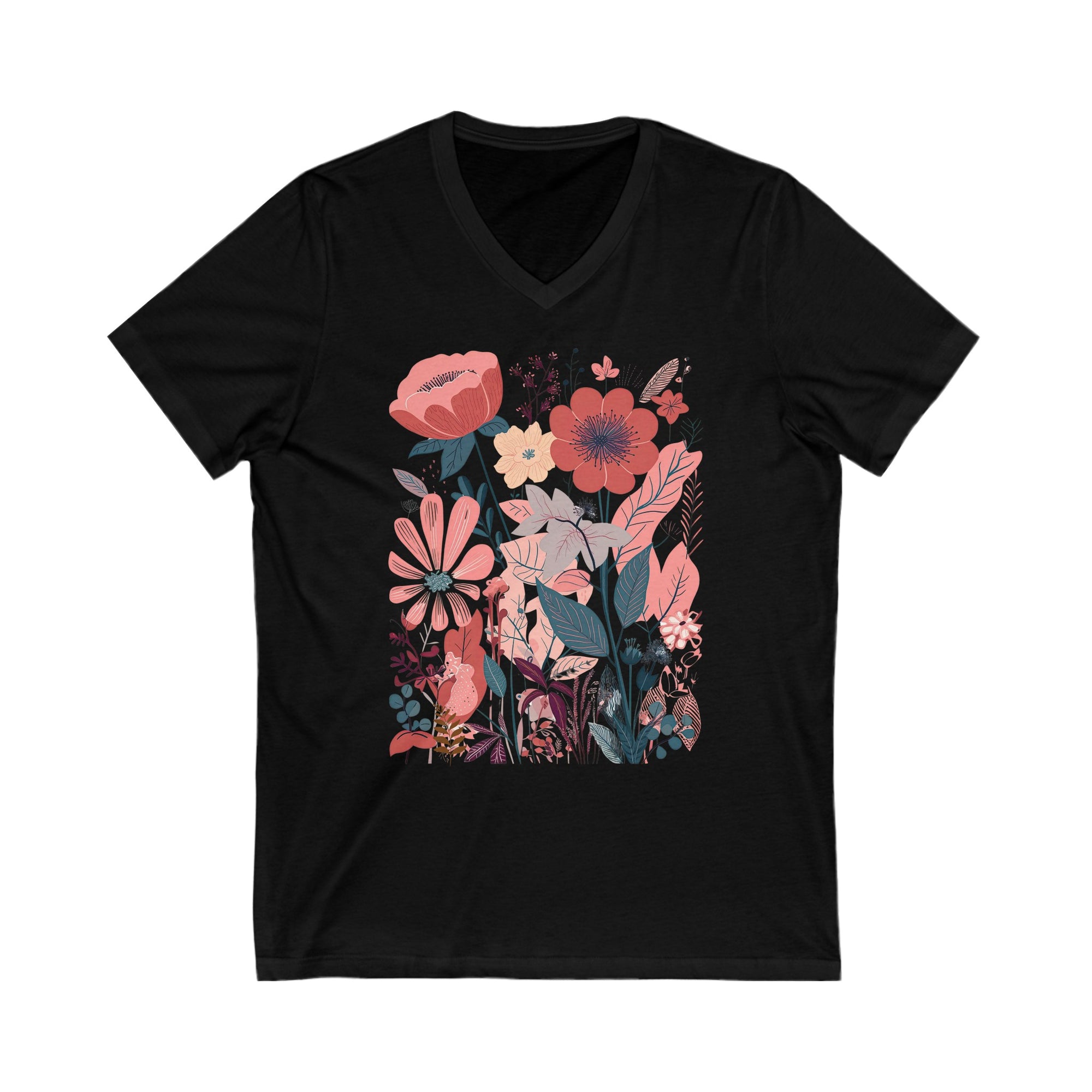 Flower V-Neck Shirt