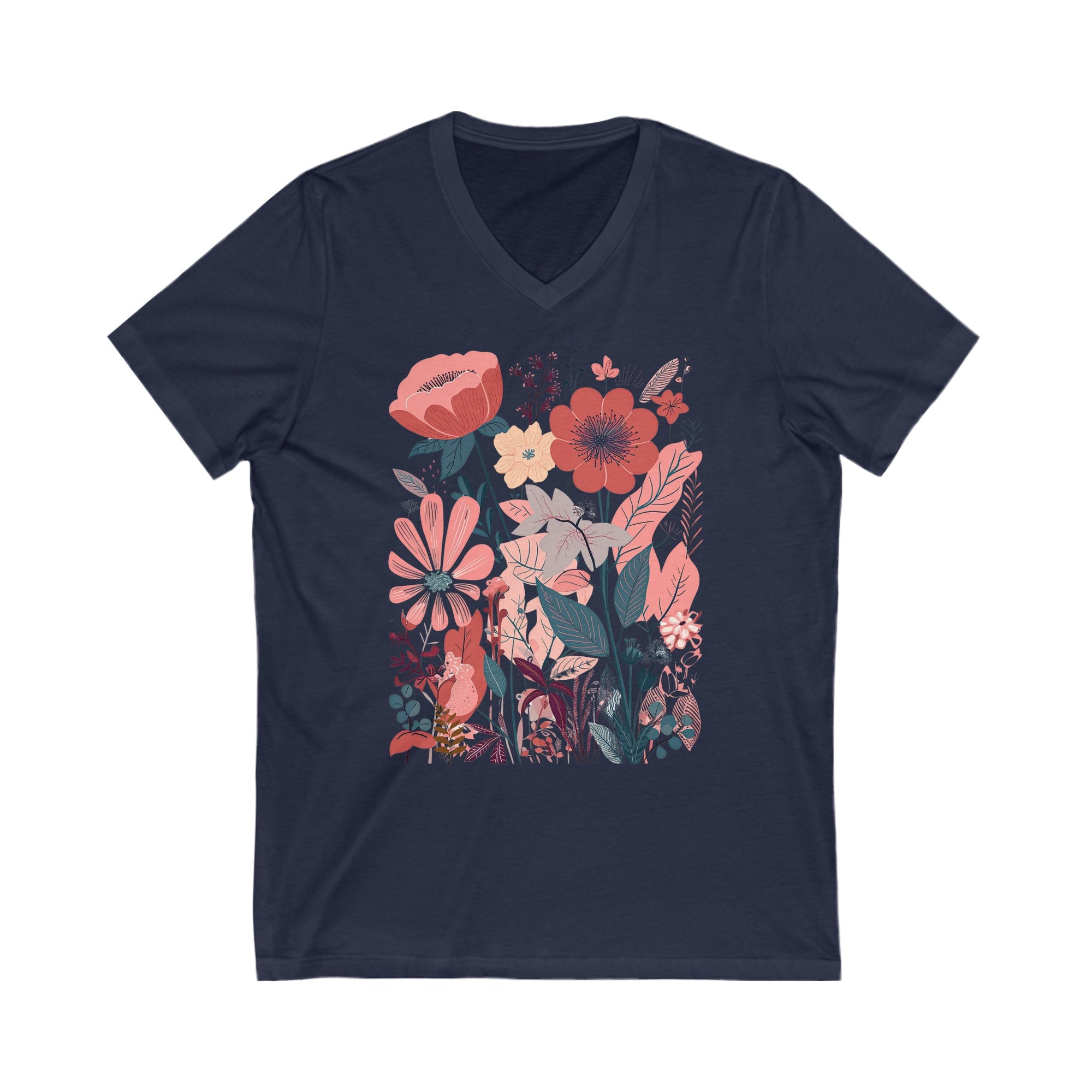 Flower V-Neck Shirt