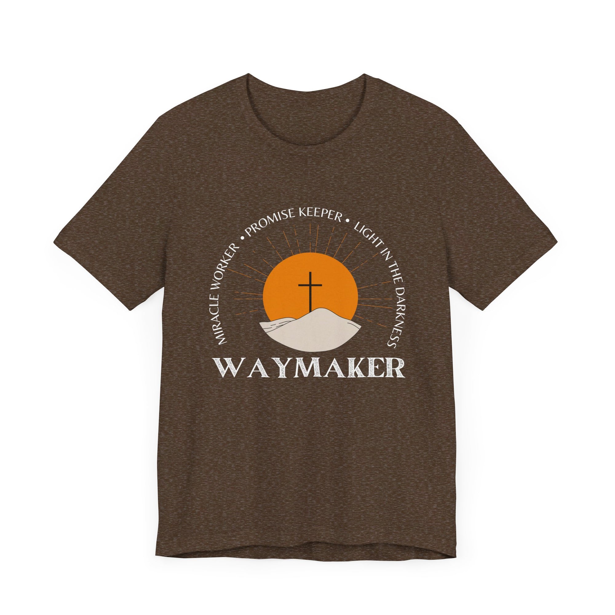 Men's T-Shirt - Waymaker Miracle Worker Promise Keeper Bible Verse Shirt