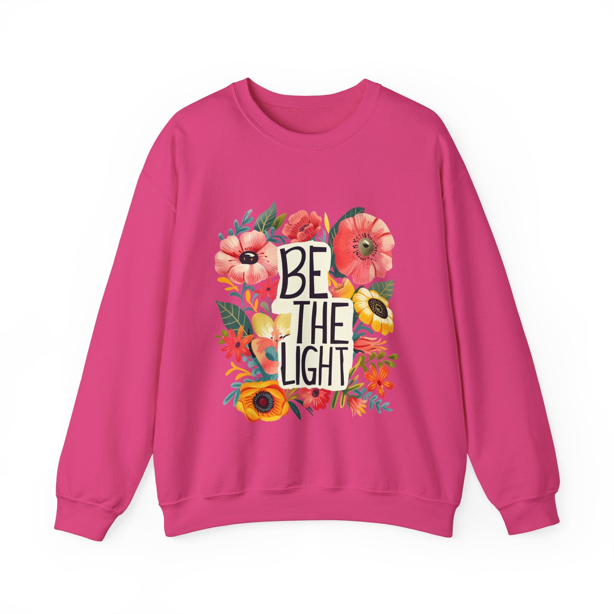 Be The Light Flower Unisex Crewneck