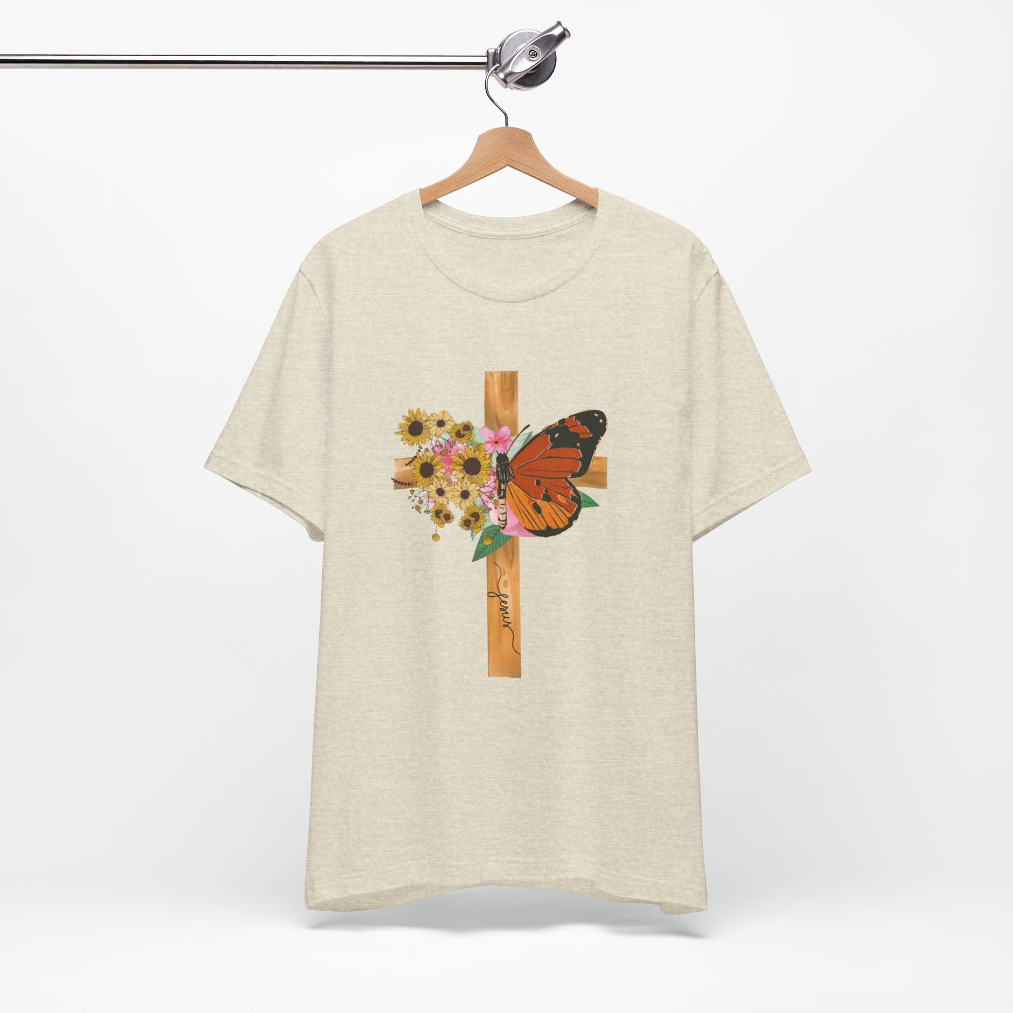 Jesus Butterfly Cross Christian T-shirt