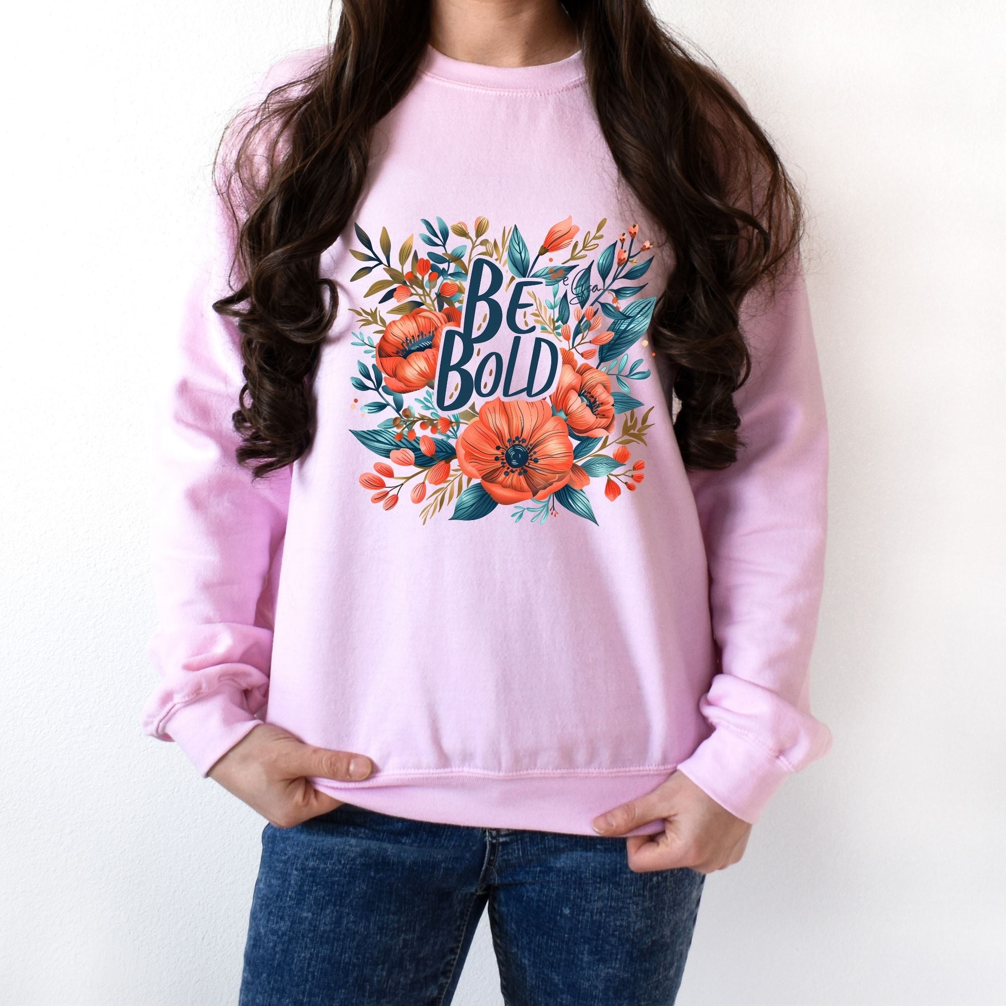 Be Bold Flower Sweatshirt