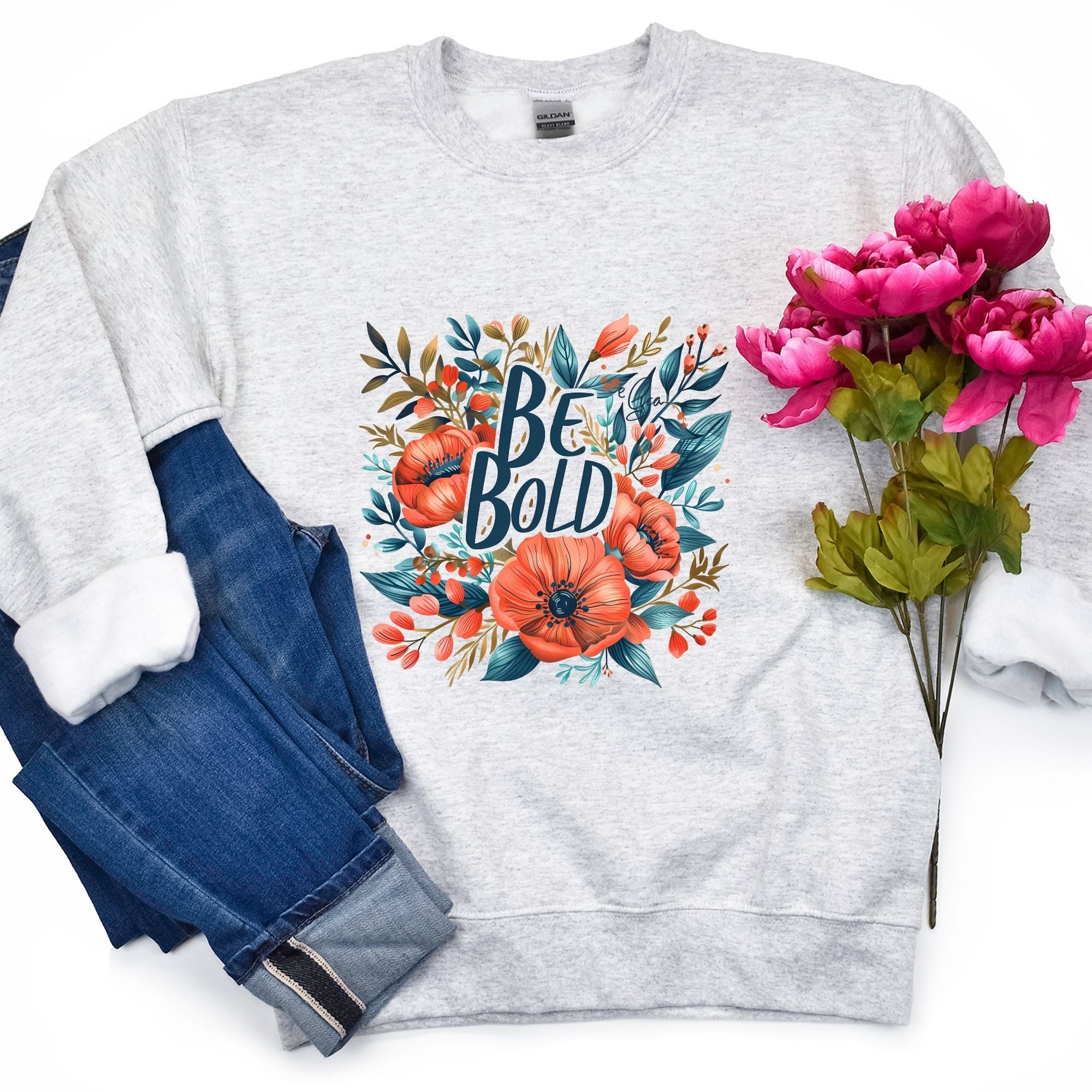 Be Bold Flower Sweatshirt