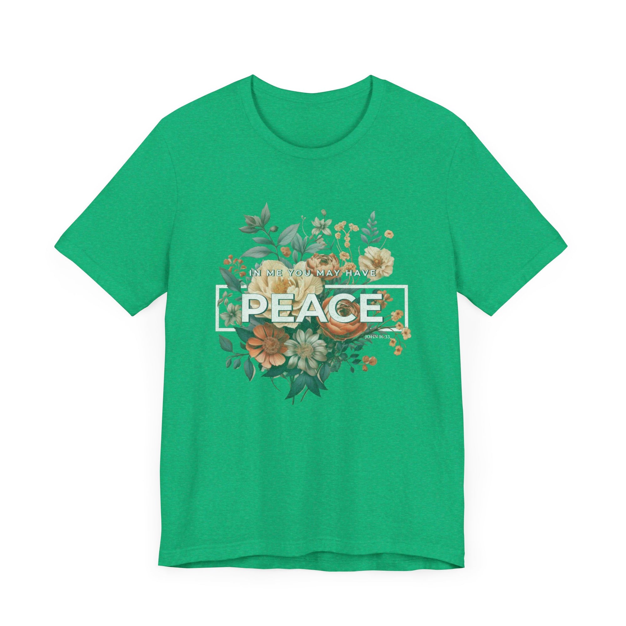 Peace Shirt Unisex Tee - John Bible Verse T-Shirt