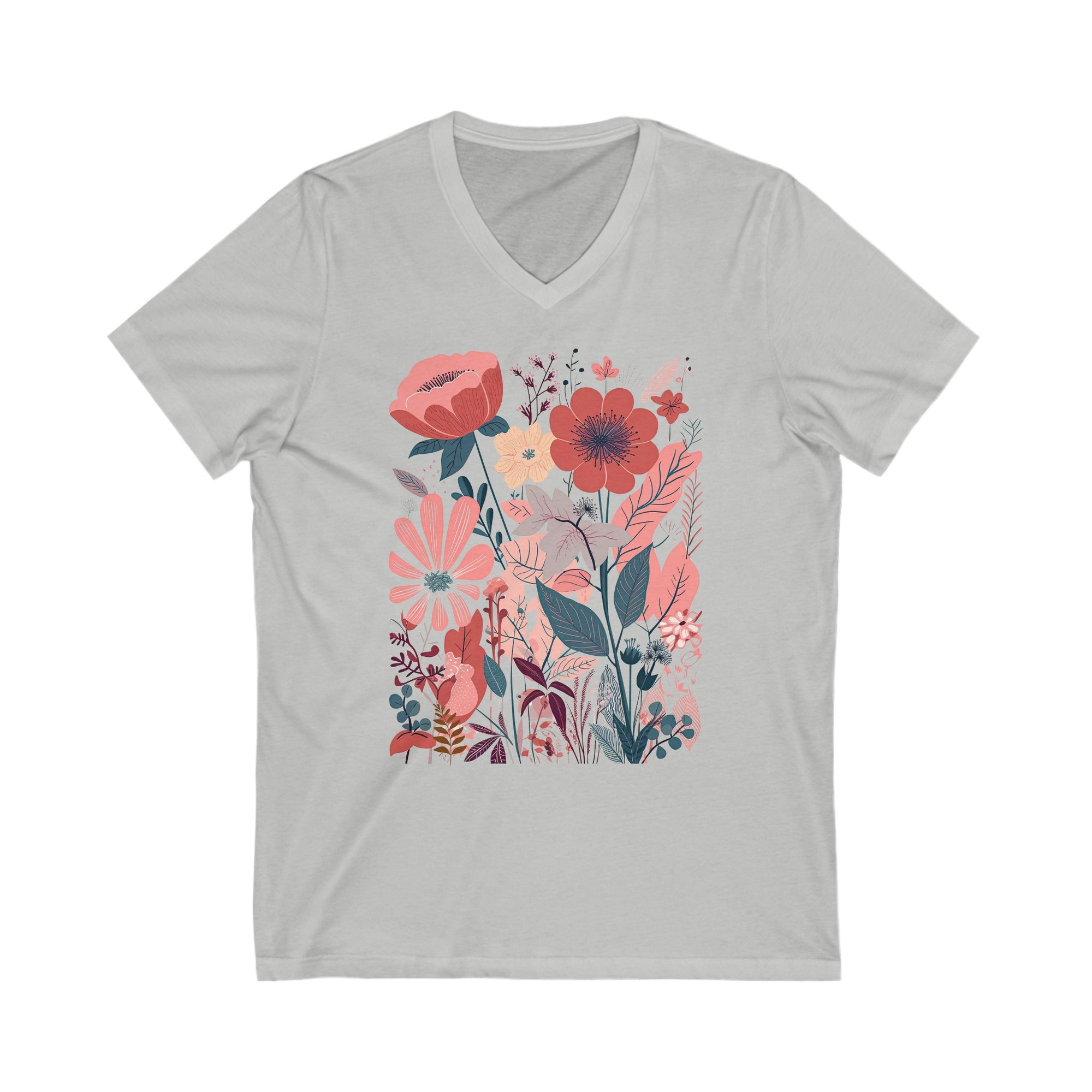 Flower V-Neck Shirt