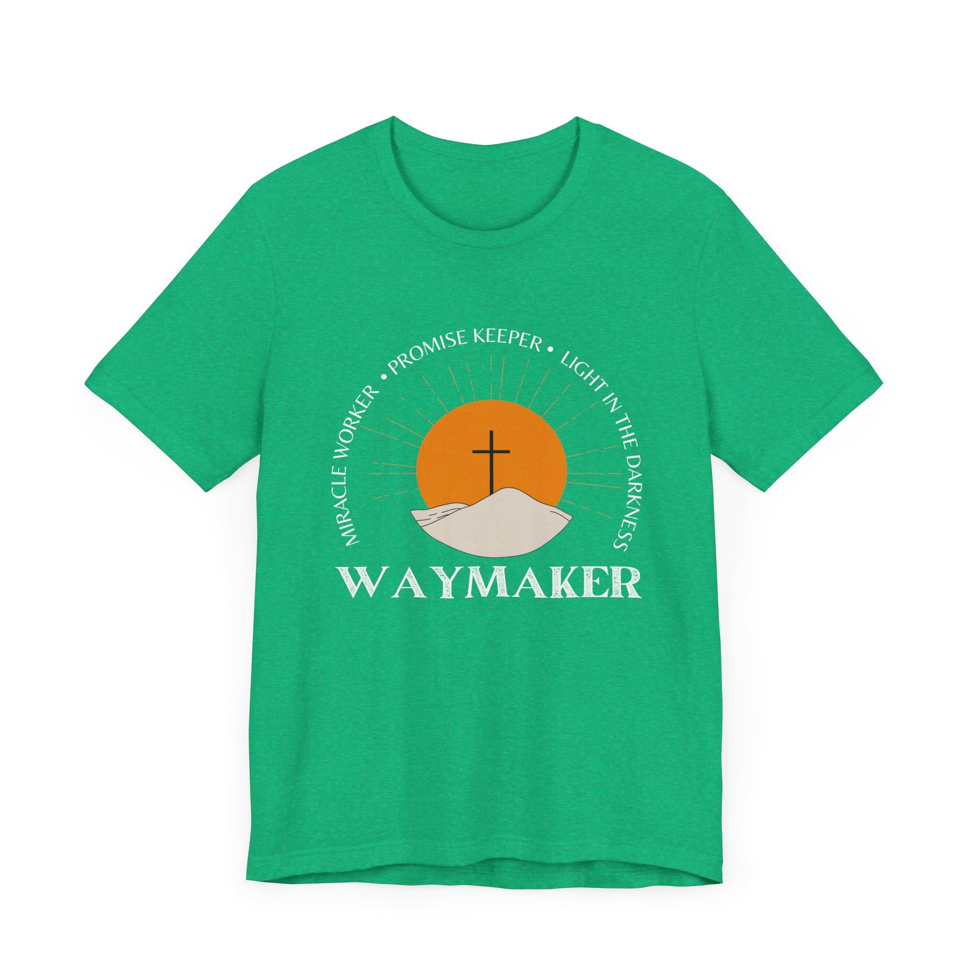 Men's T-Shirt - Waymaker Miracle Worker Promise Keeper Bible Verse Shirt