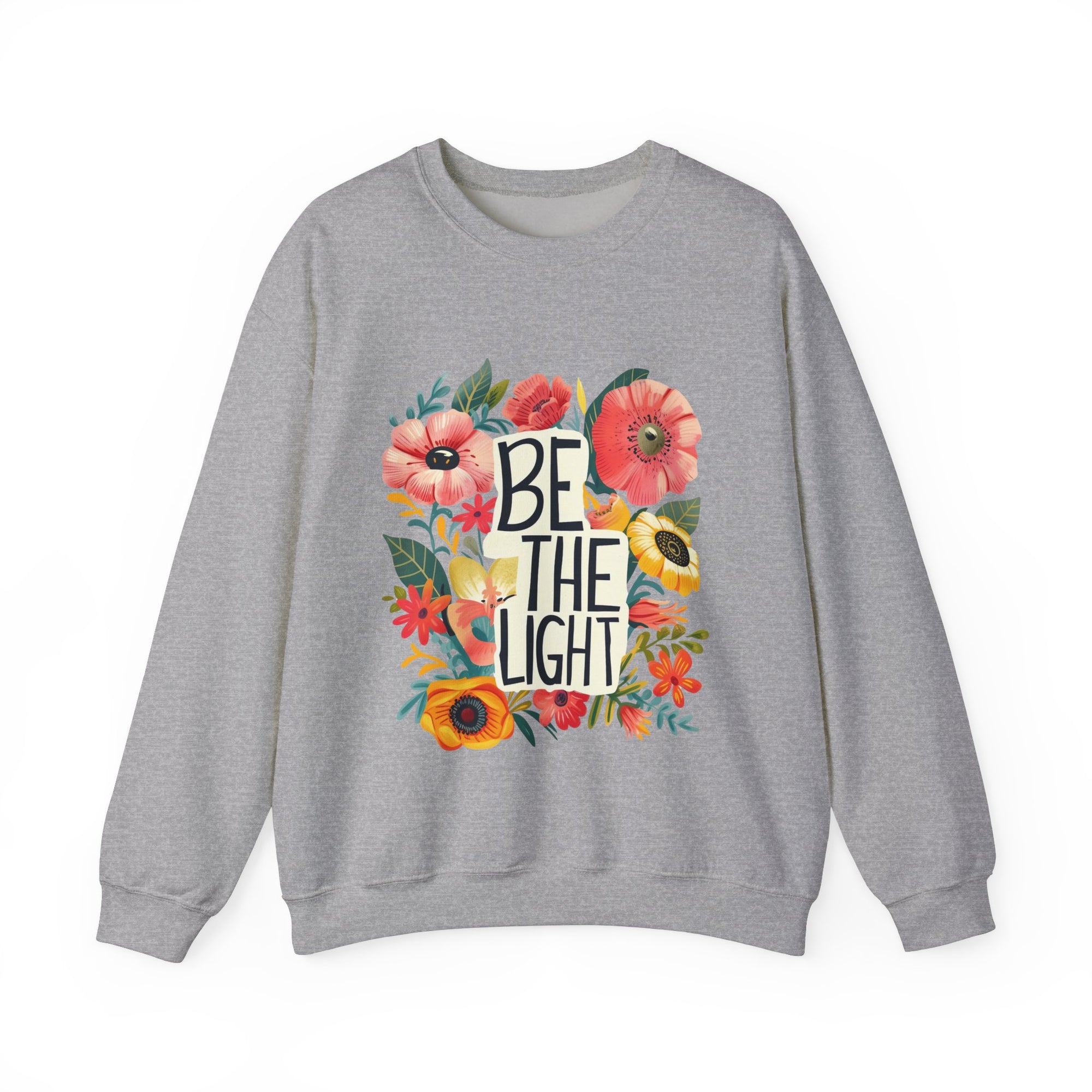 Be The Light Flower Unisex Crewneck