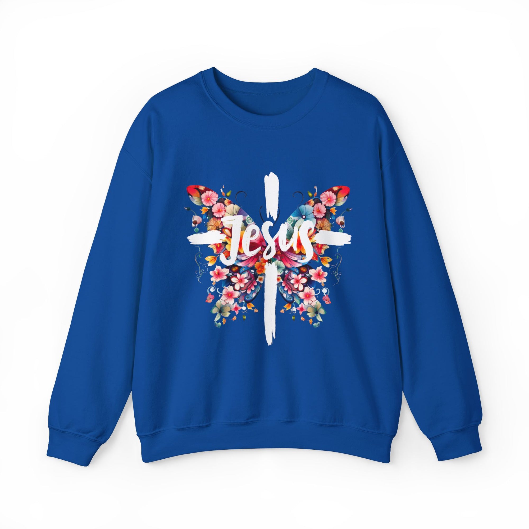 Jesus Cross Butterfly Sweatshirt