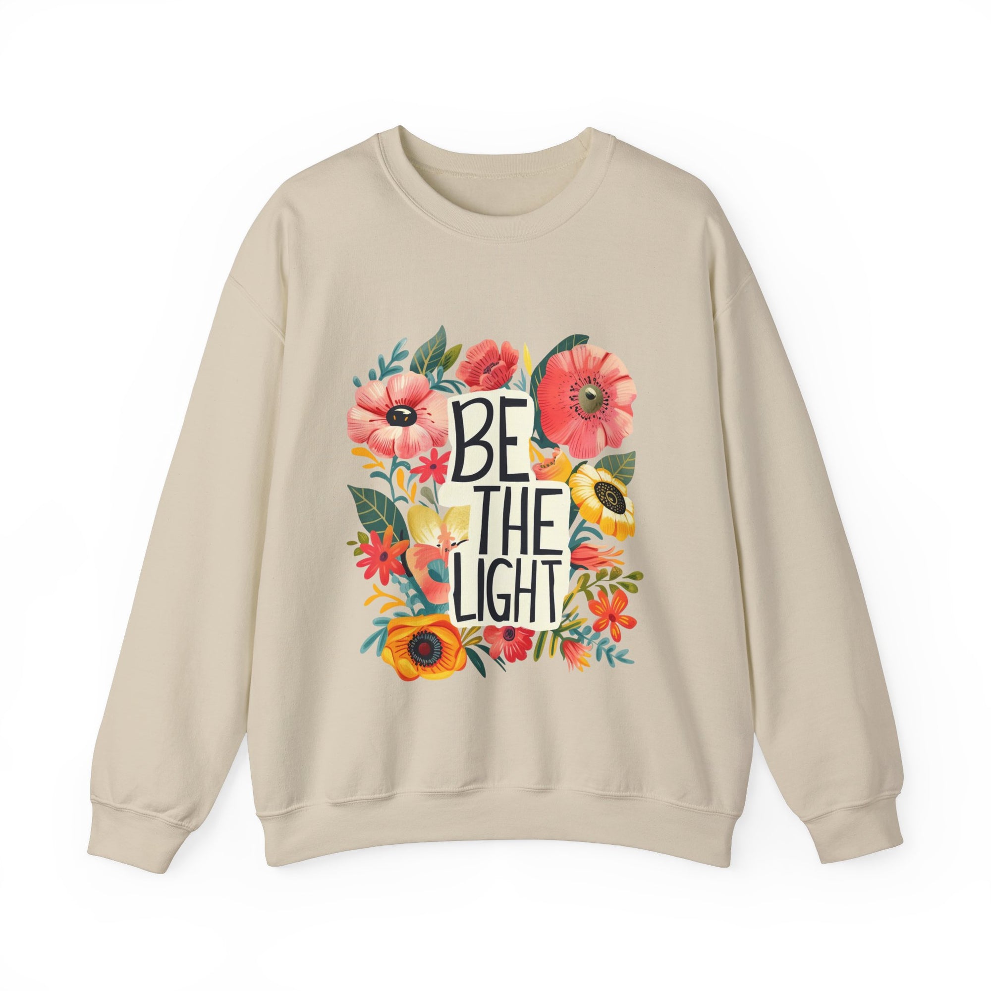 Be The Light Flower Unisex Crewneck