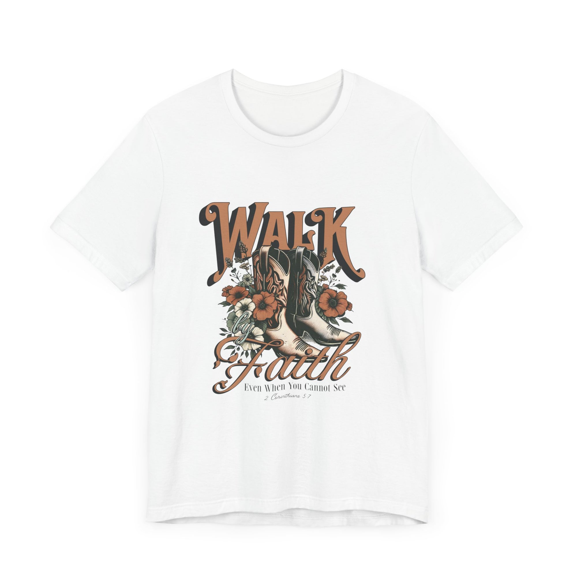 Walk By Faith Boot Flower Shirt