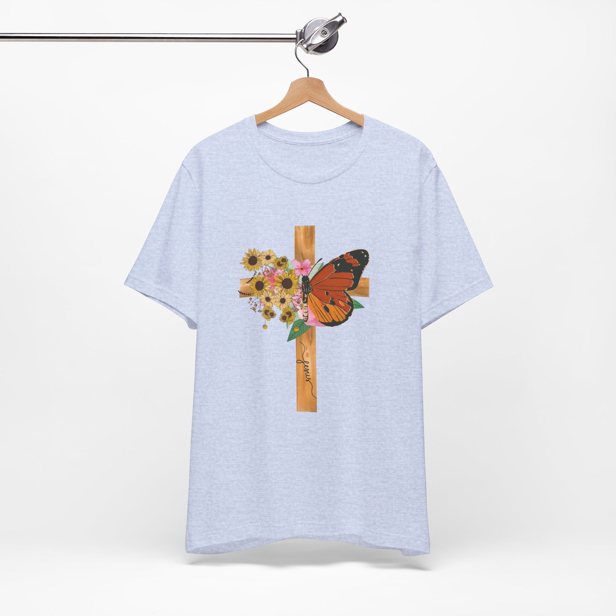 Jesus Butterfly Cross Christian T-shirt