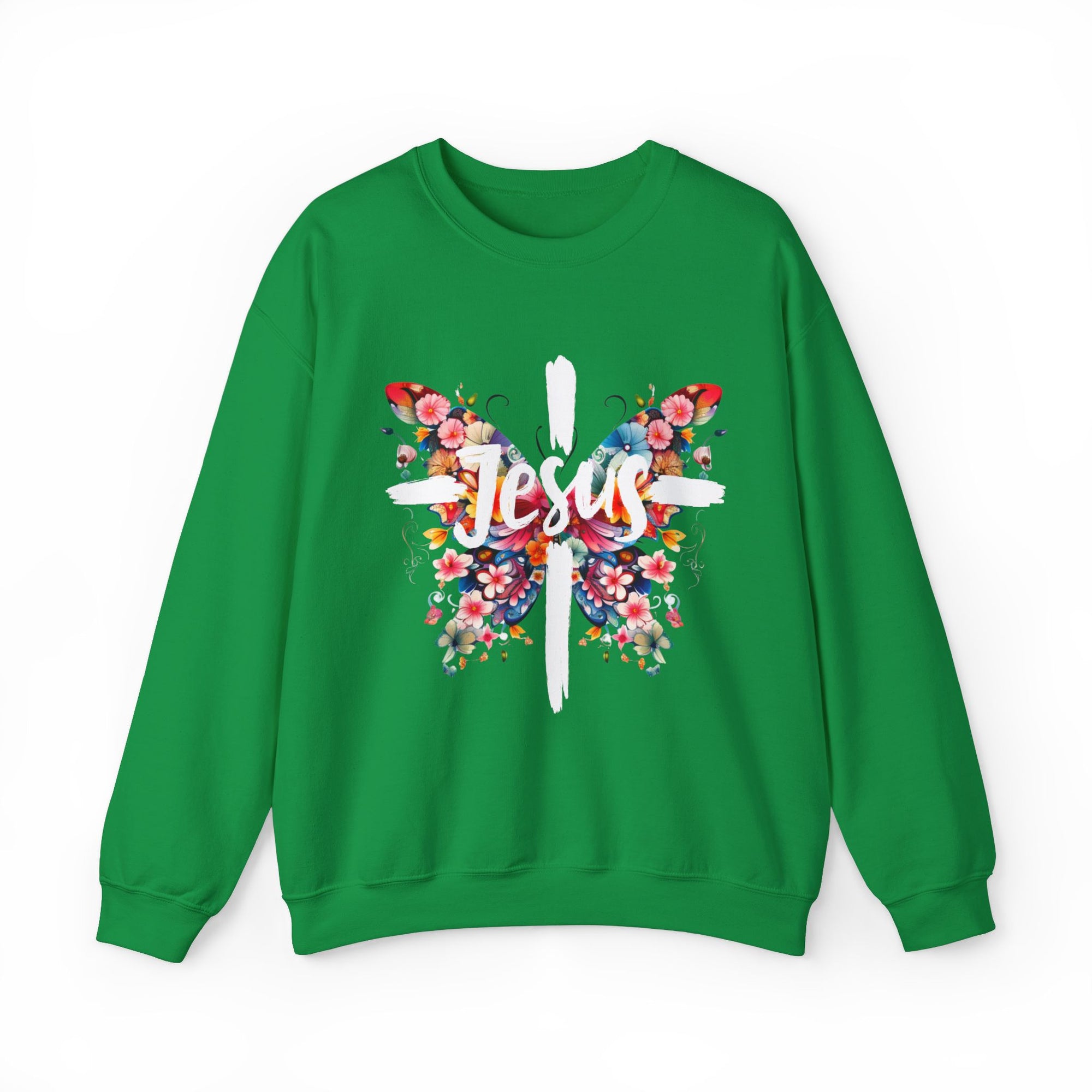 Jesus Cross Butterfly Sweatshirt