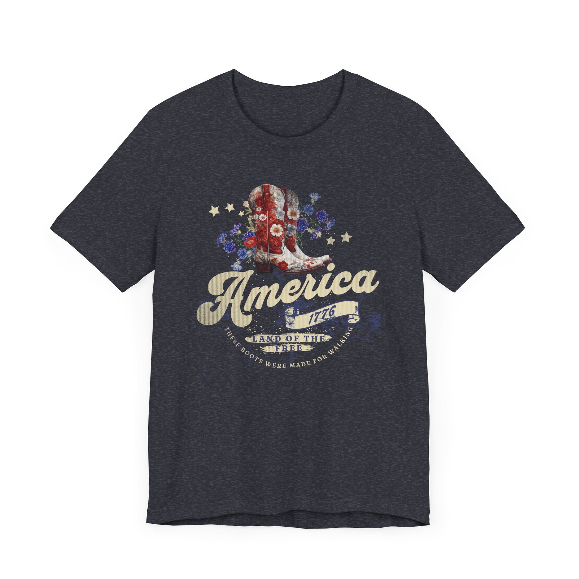 American 1776 Land Of the Free Women Short Sleeve Shirt