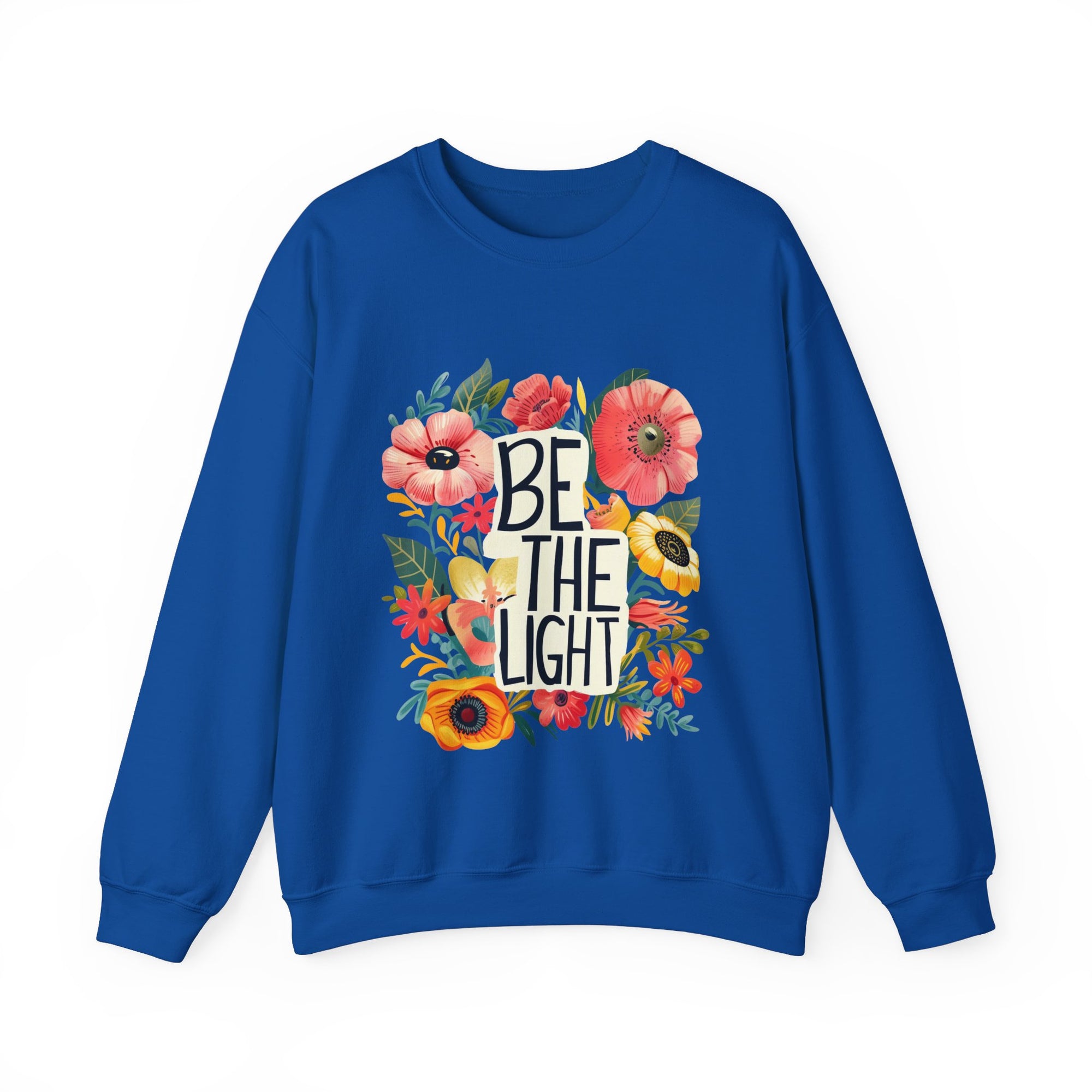 Be The Light Flower Unisex Crewneck