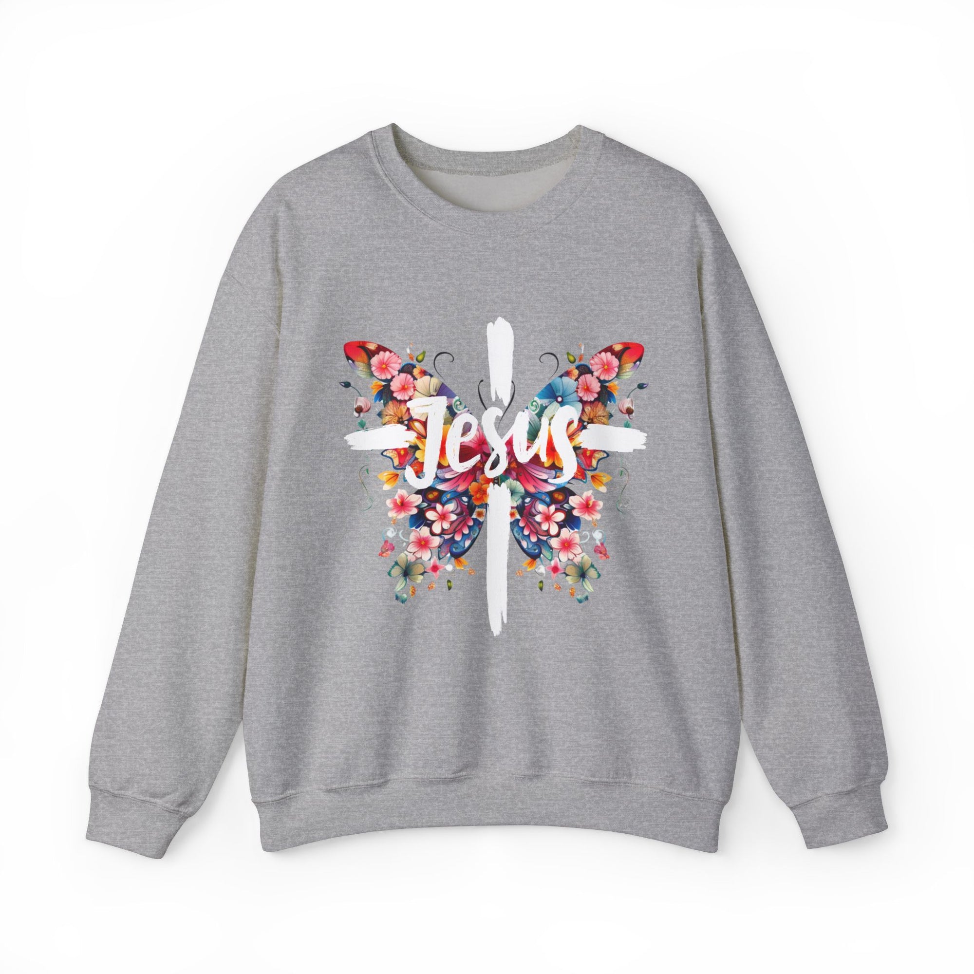 Jesus Cross Butterfly Sweatshirt