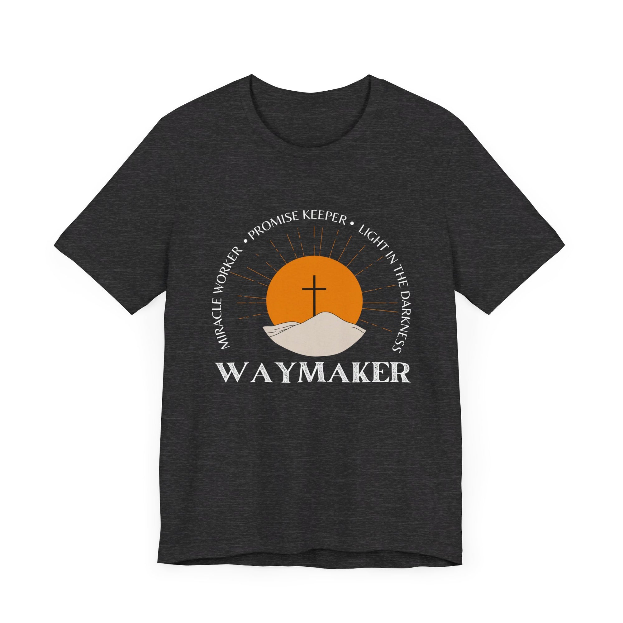 Men's T-Shirt - Waymaker Miracle Worker Promise Keeper Bible Verse Shirt