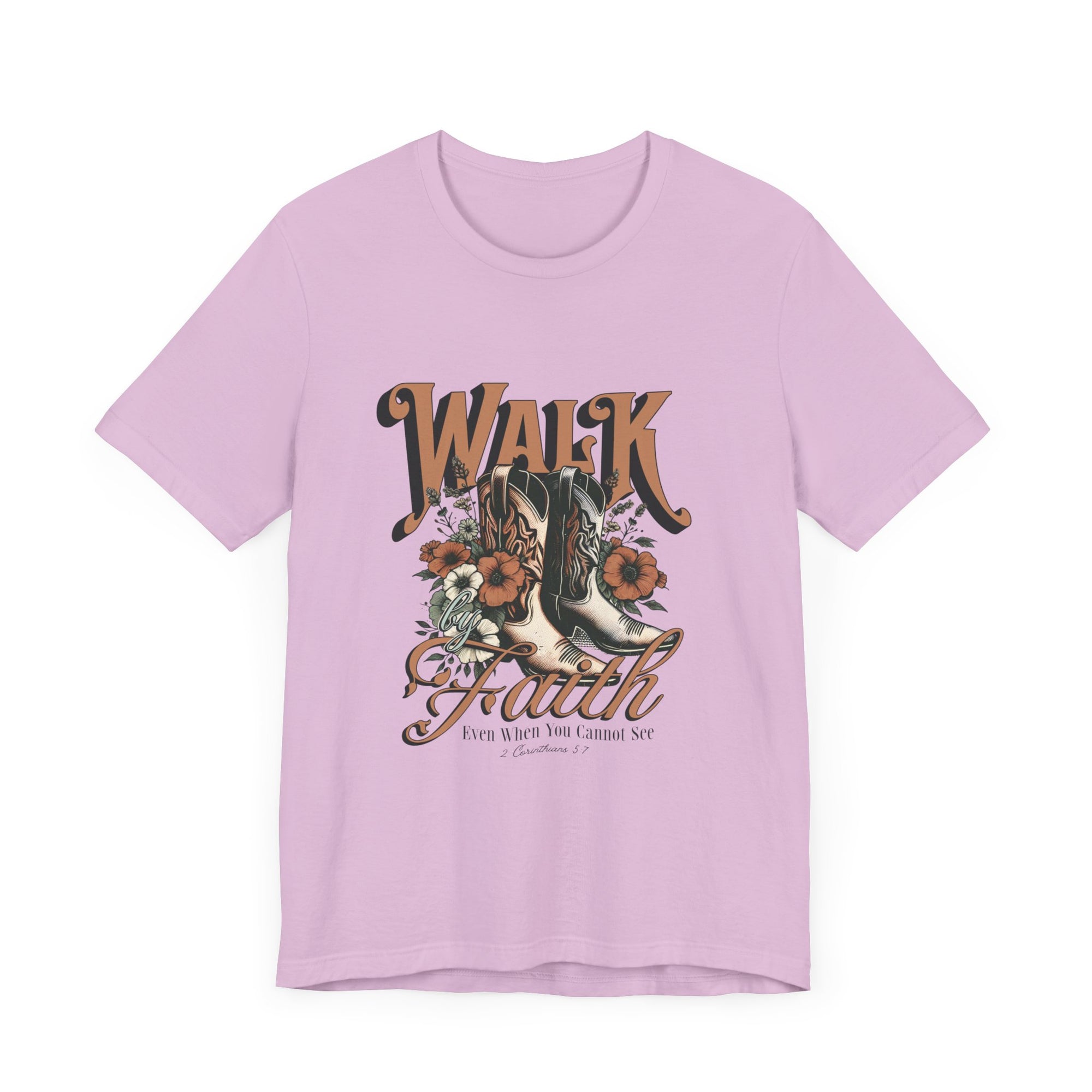 Walk By Faith - Even When You Cannot See Bible Verse T-shirt