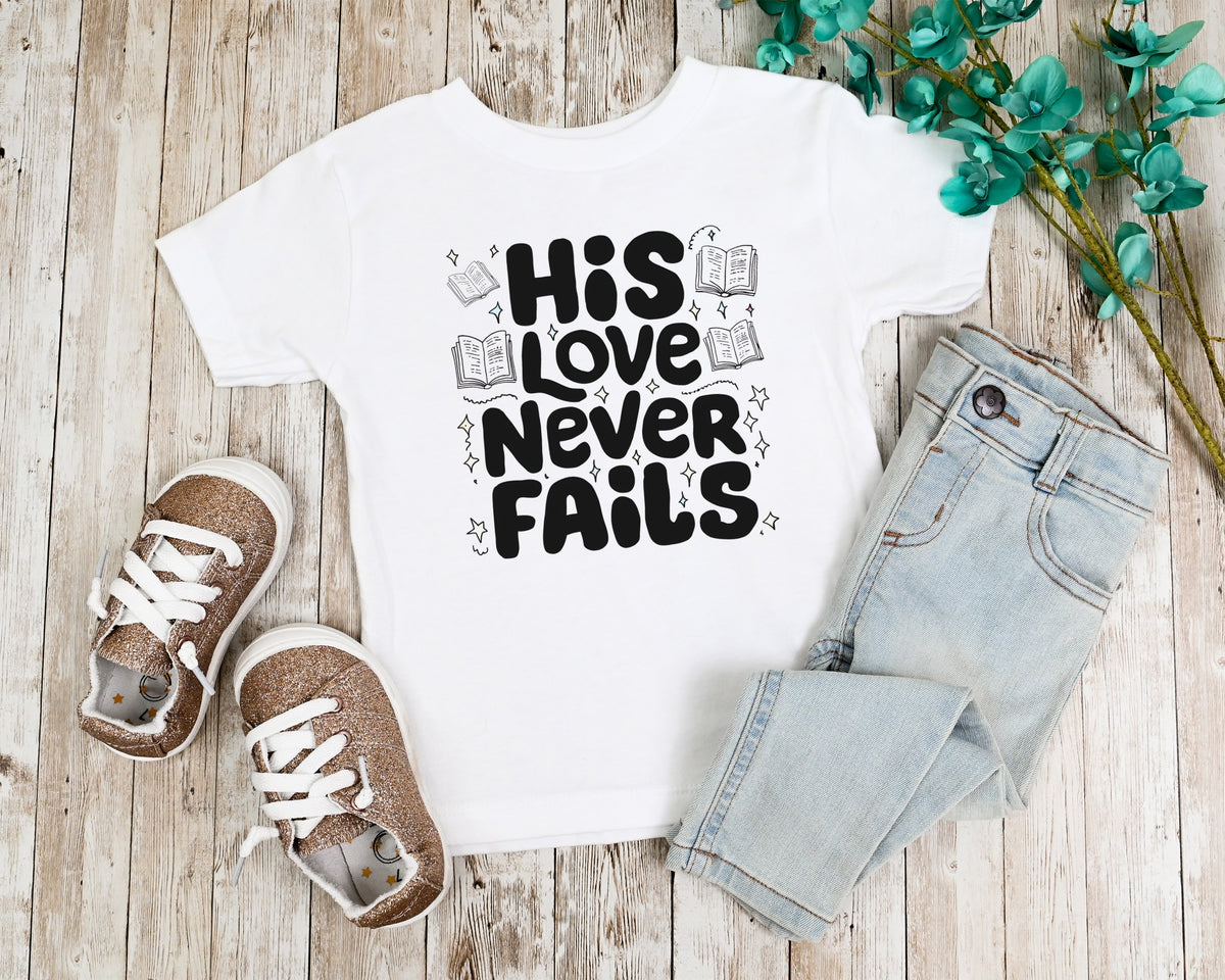 Kids Tee His Love Never Fails