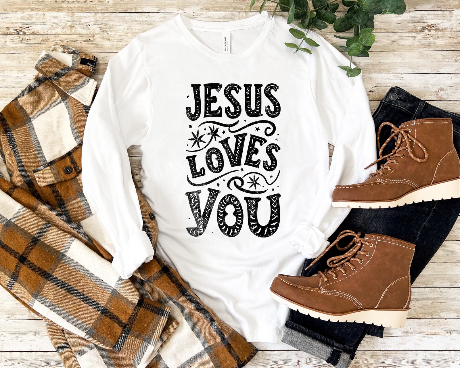 Jesus Loves You Long Sleep Shirt