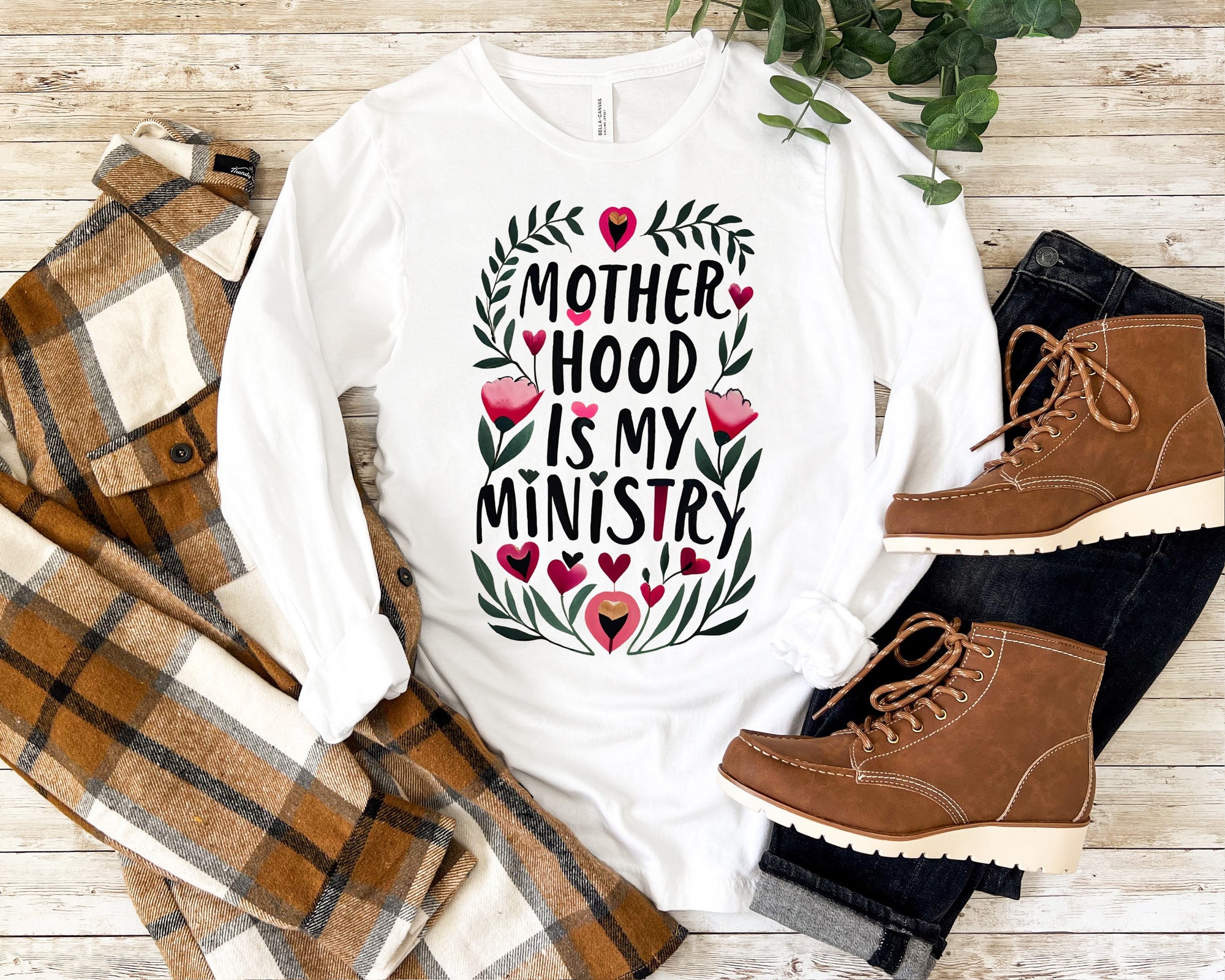 Motherhood Is My Ministry Long Sleeve Tee