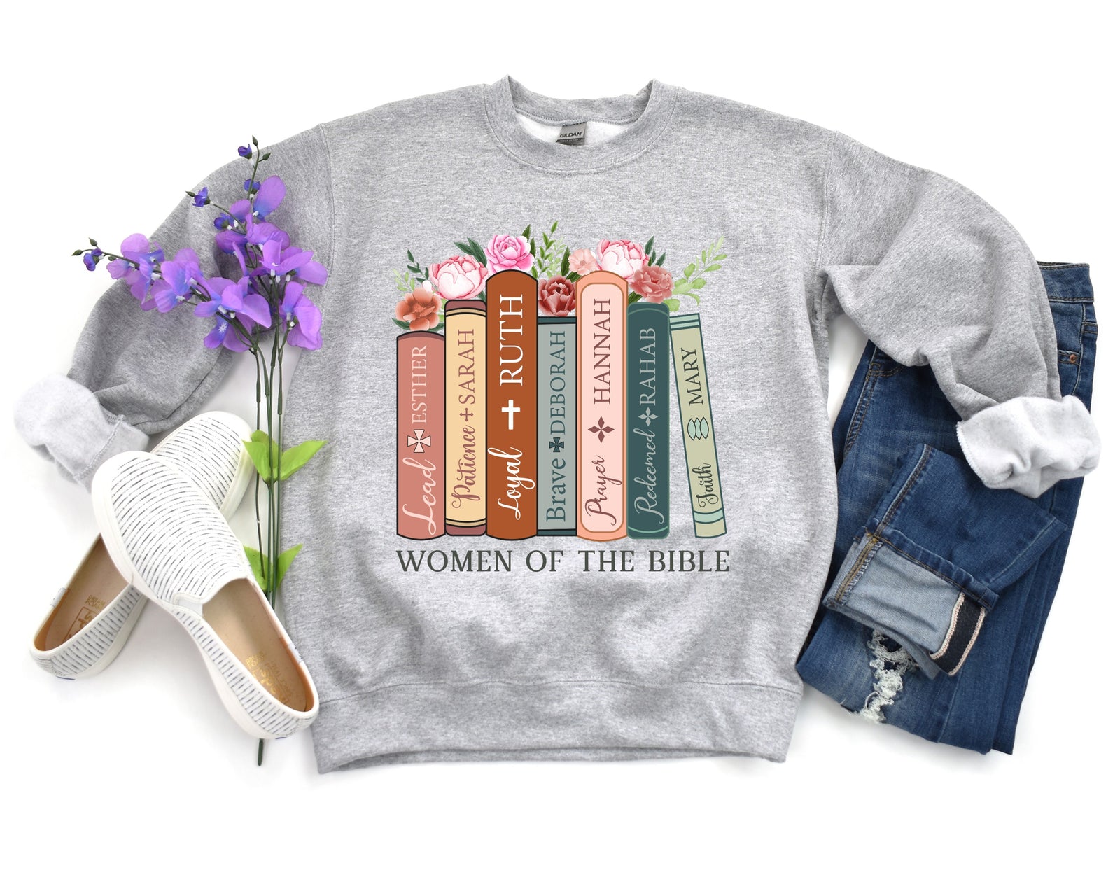 Women of the Bible Sweatshirt - Christian Inspirational Crewneck