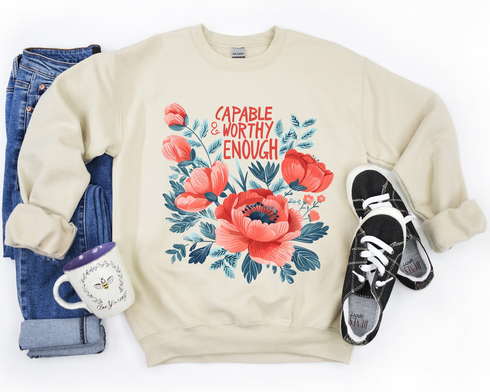 Capable Flower Sweatshirts