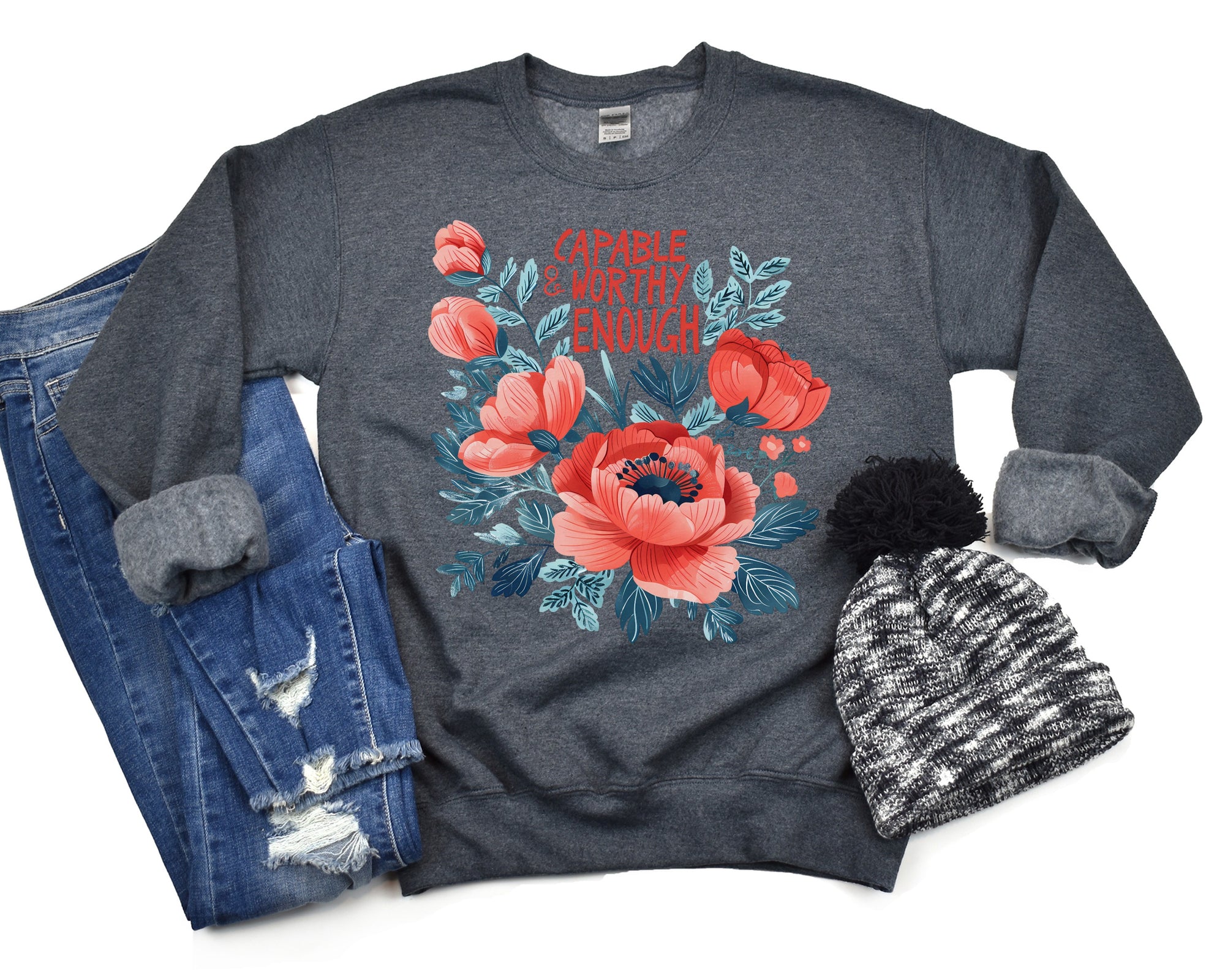 Capable Flower Sweatshirts