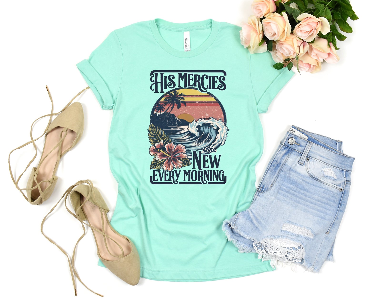 His Mercies Are New Every Morning Floral Shirt