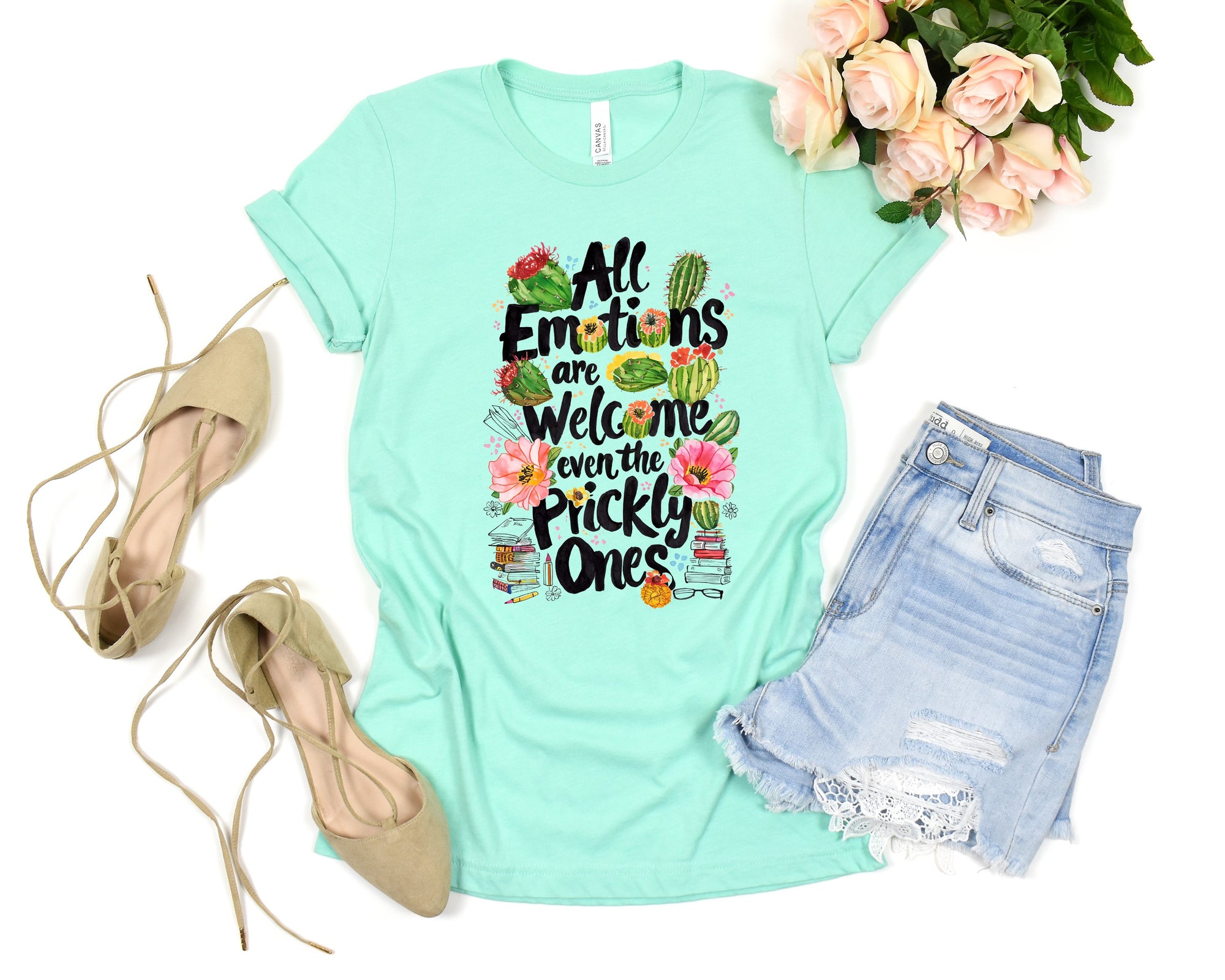 All Emotions Are Welcome Even The Prickly Ones T-shirt