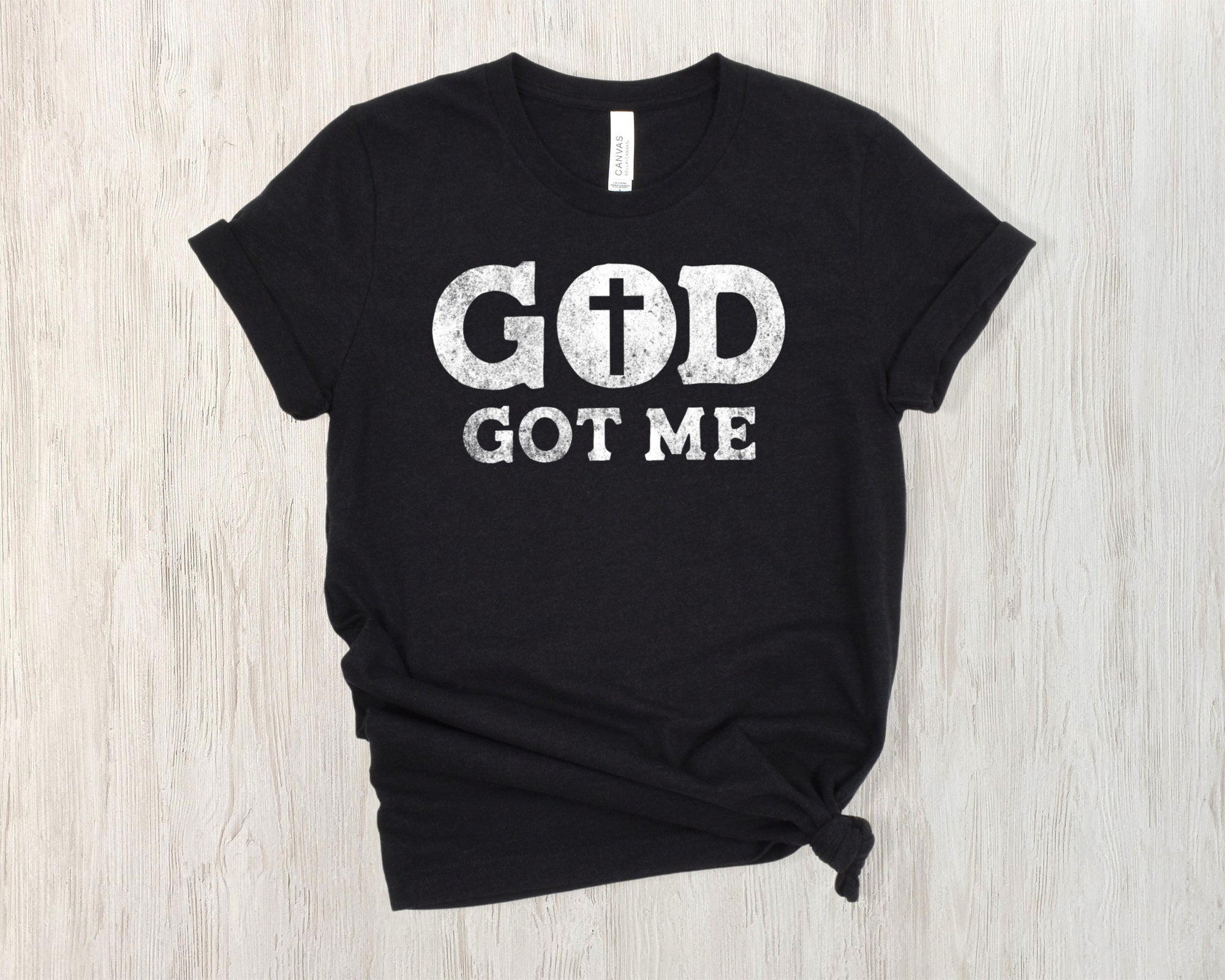 Inspirational Shirt - God Got Me Cross Short Sleeve Tee