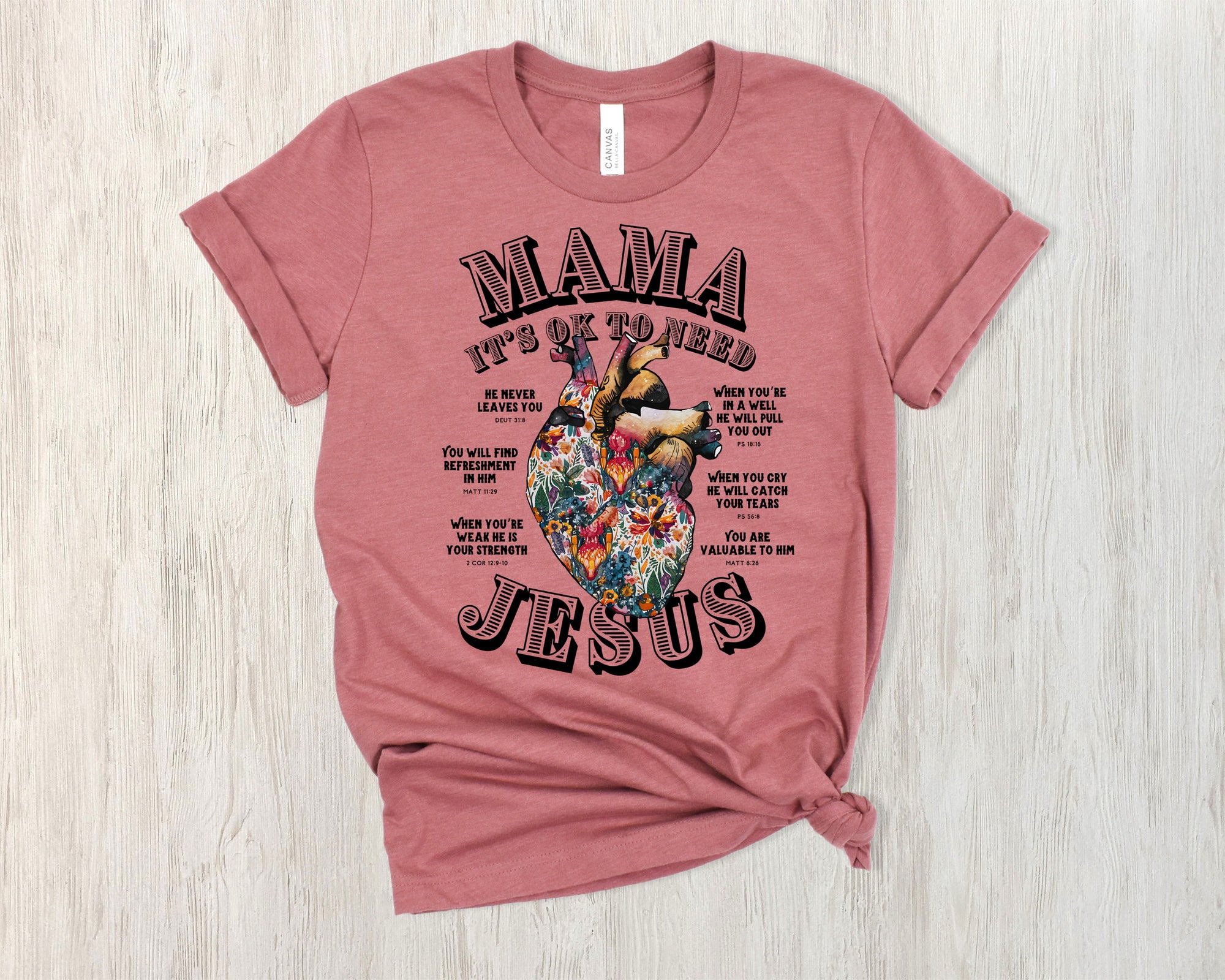 Mama Its OK To Need Jesus Women Short Sleeve Shirt