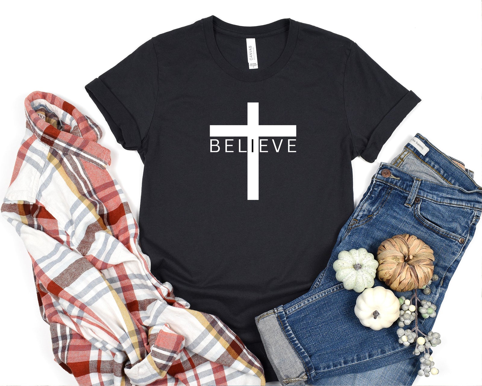 Believe Cross Short Sleeve Shirt