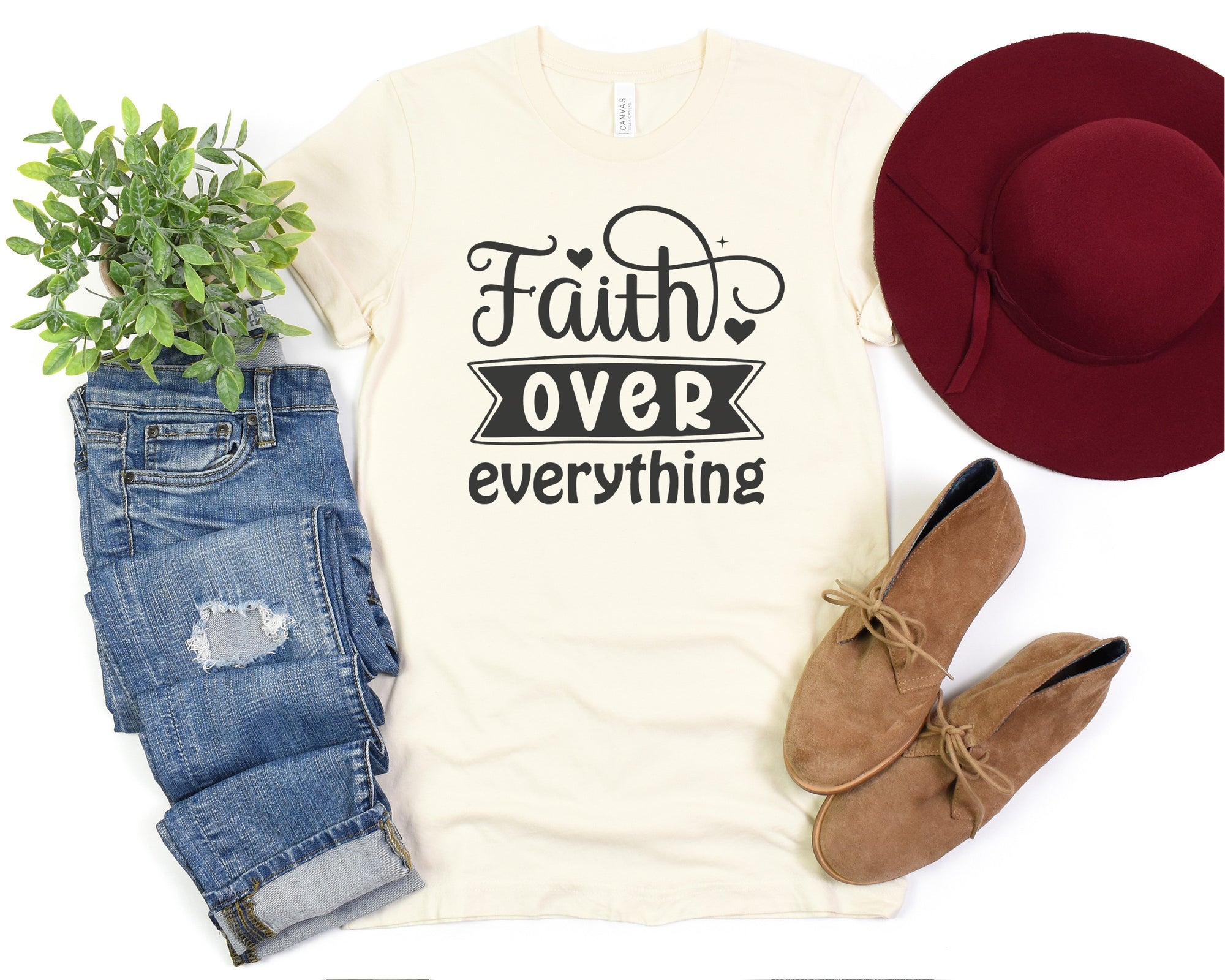 Women Faith Over Everything Shirt