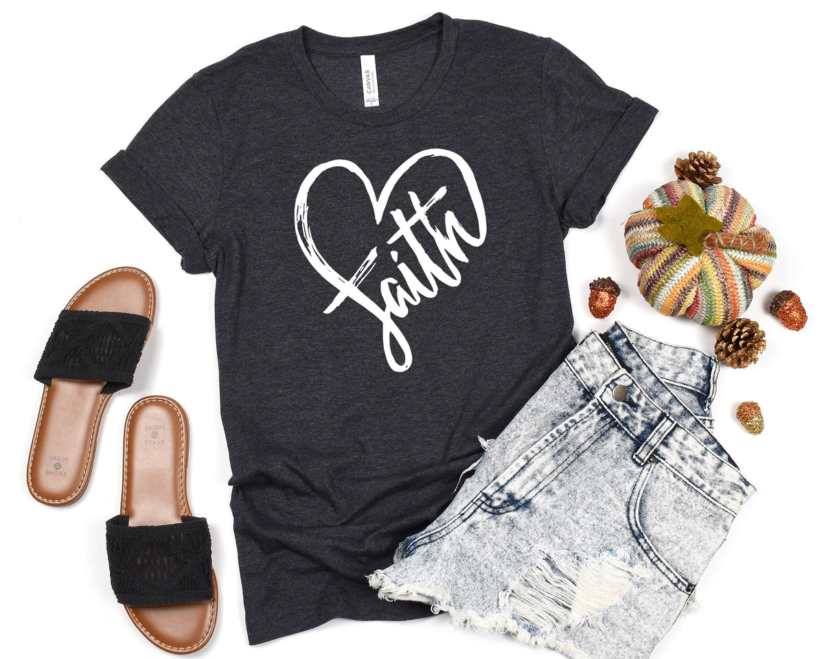 Women&#39;s Faith Heart Tee