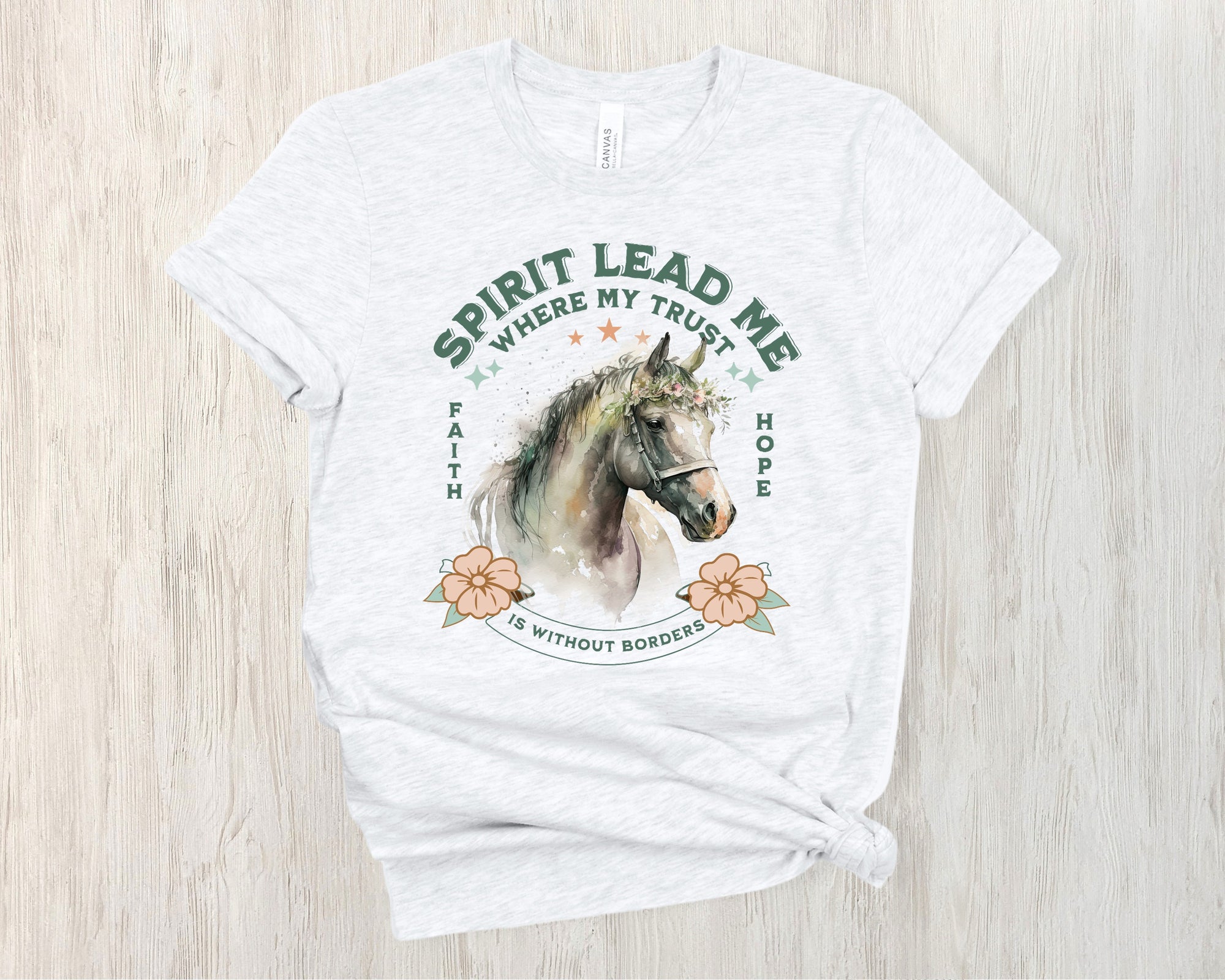 Spirit Lead Me Where My Trust Is Without Borders T-shirt