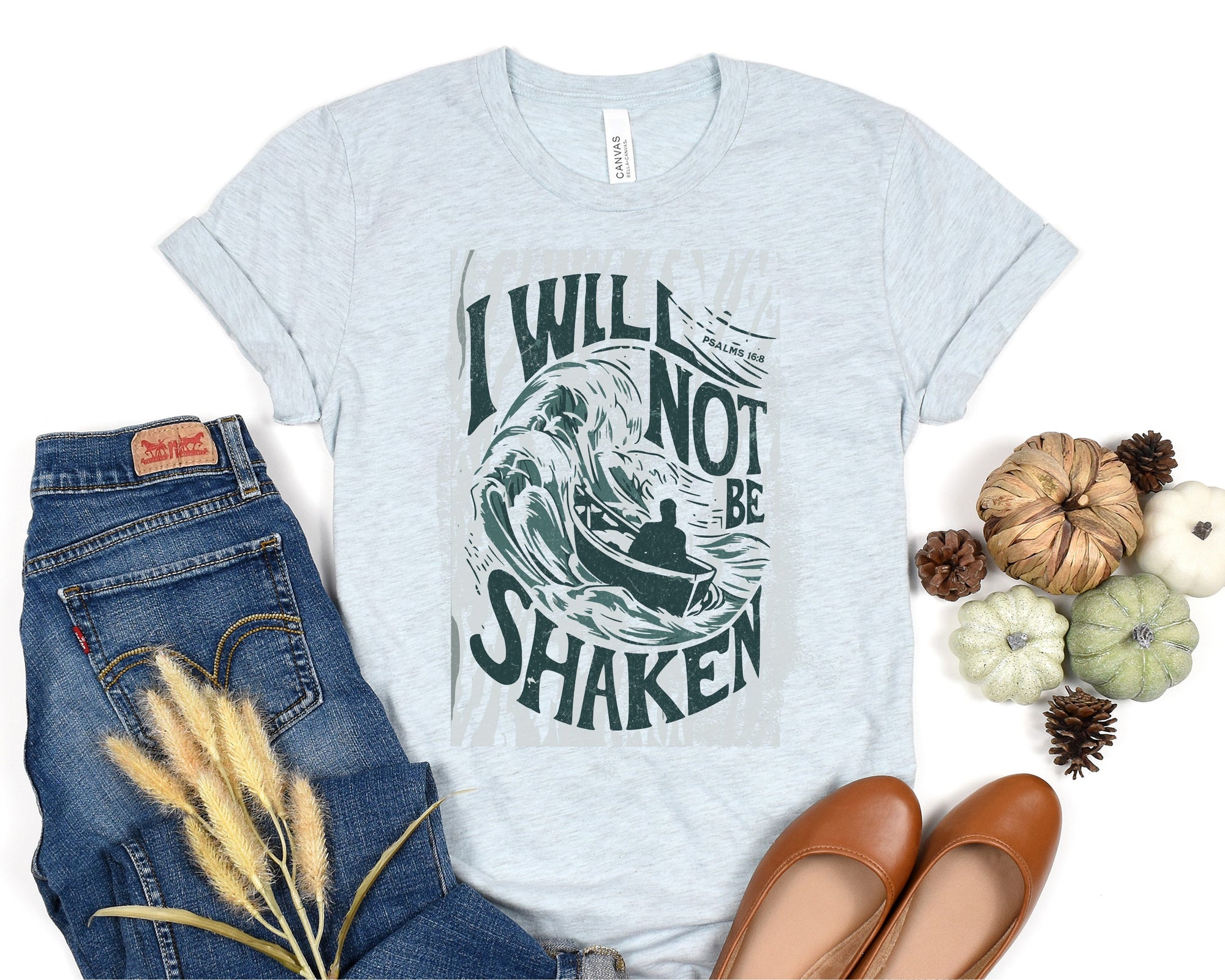 I Will Not Be Shaken Unisex Short Sleeve Tee