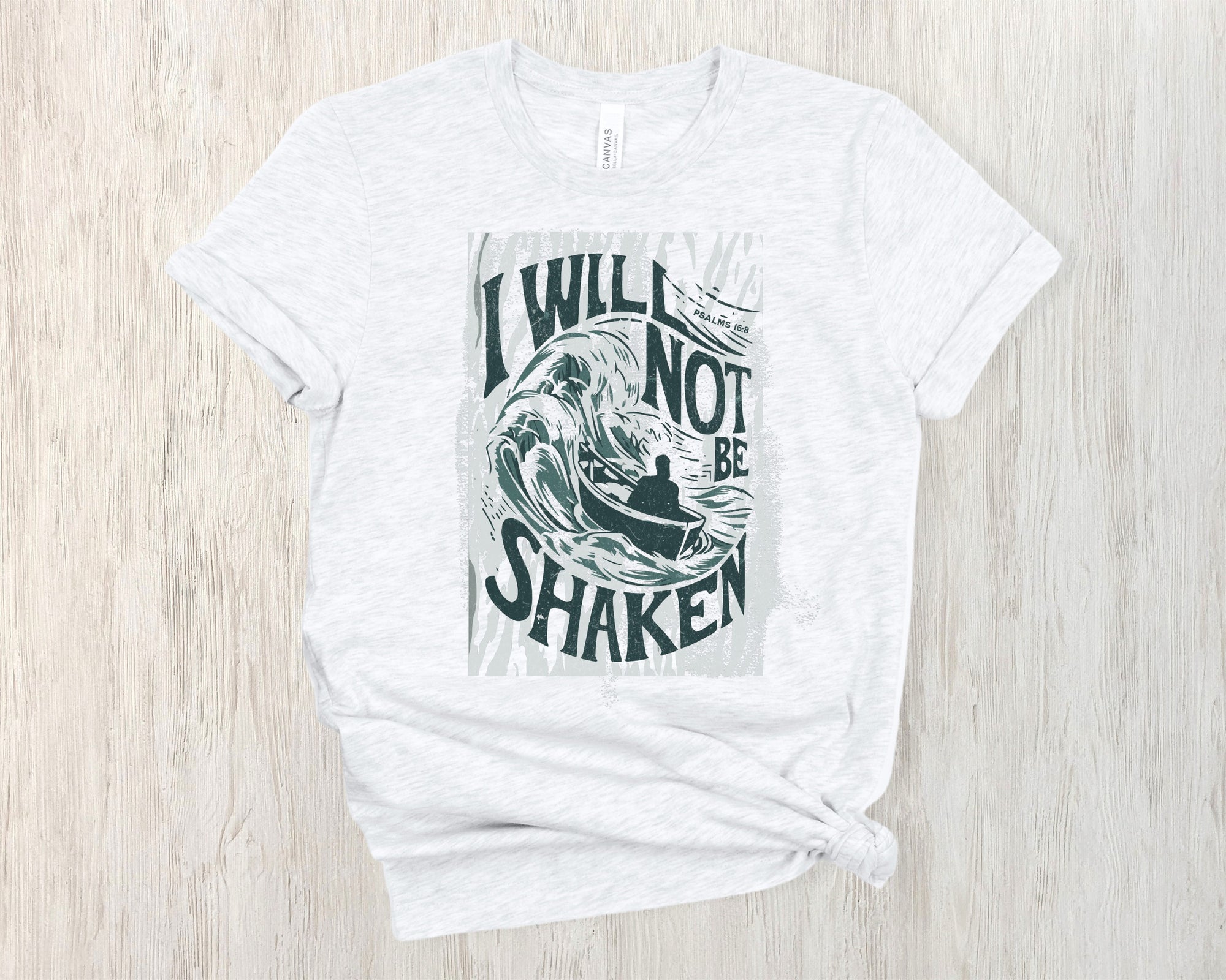 I Will Not Be Shaken Unisex Short Sleeve Tee