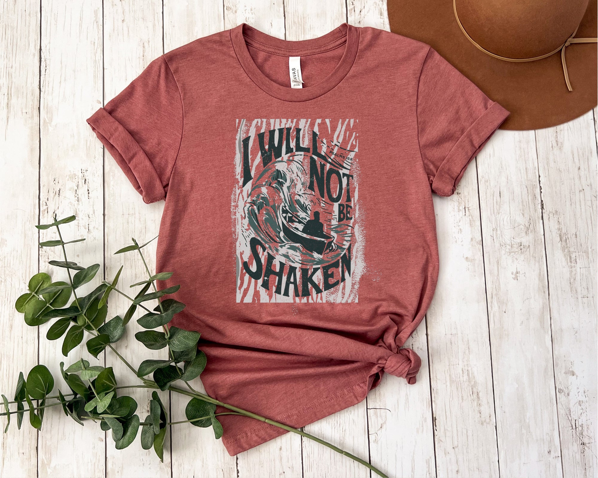 I Will Not Be Shaken Unisex Short Sleeve Tee