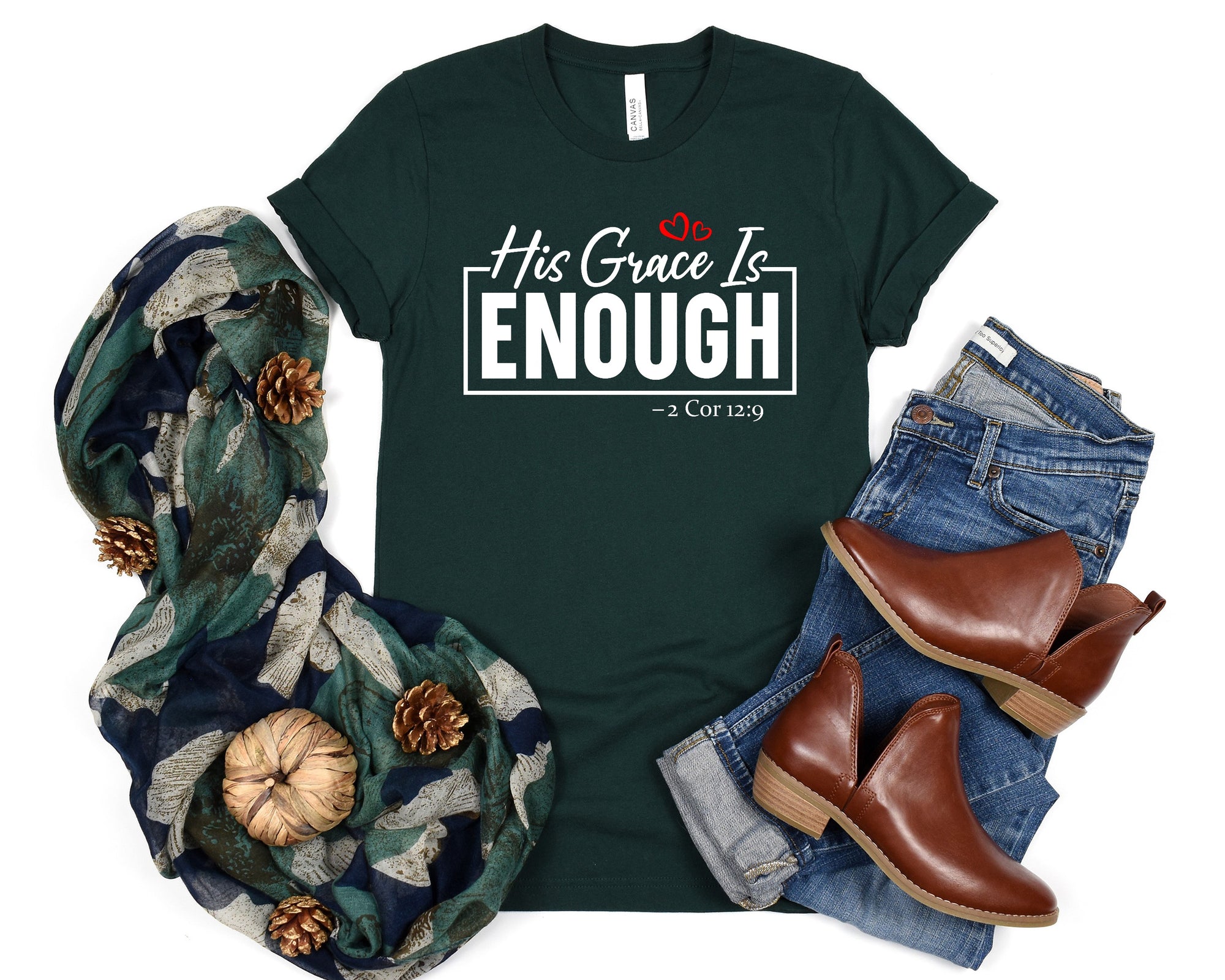 His Grace is Enough Bible Verse Shirt