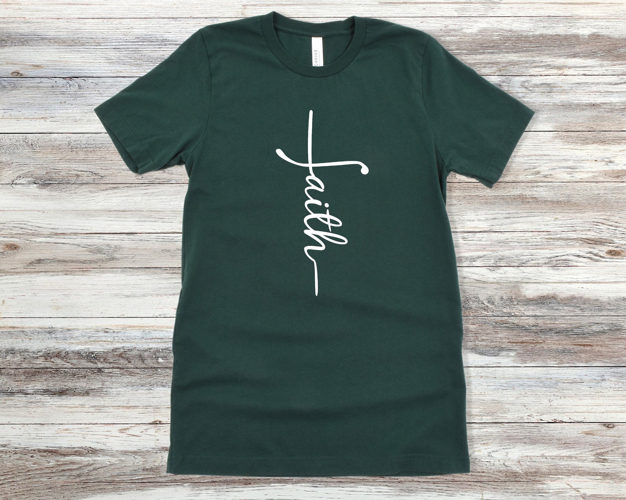 Faith Cross Unisex Tee - Premium Christian Shirt