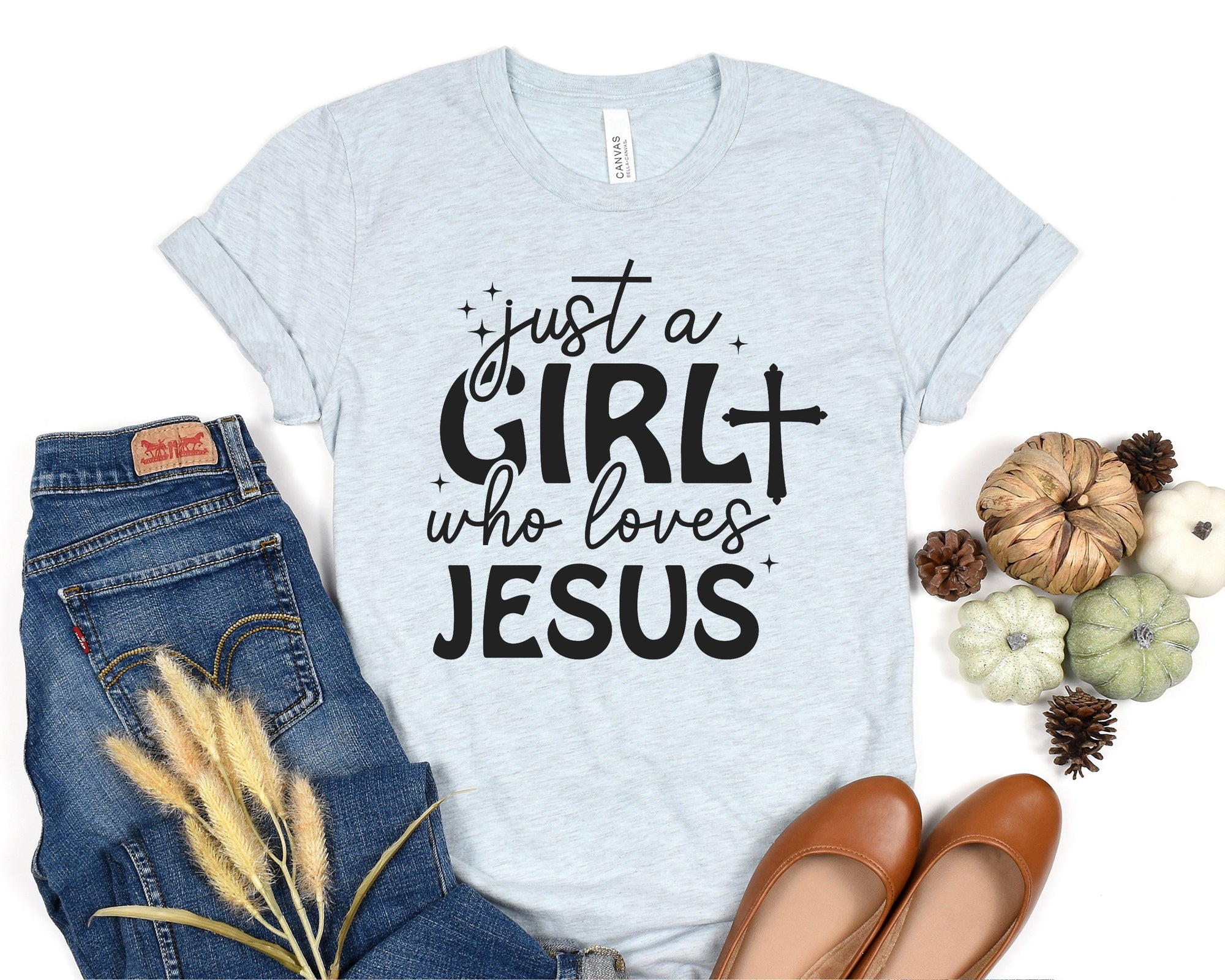 Just A Girl Who Loves Jesus Shirt