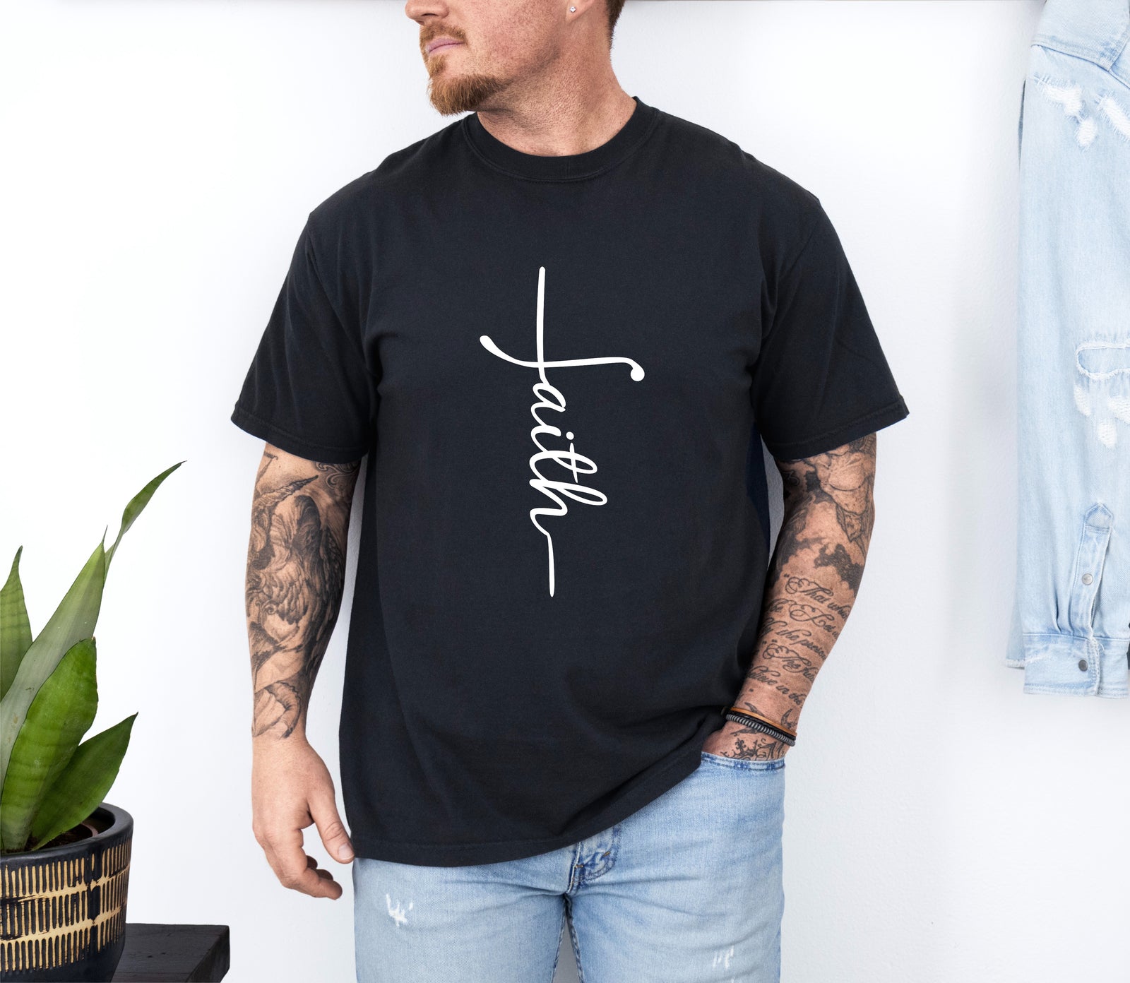 Faith Cross Unisex Tee - Premium Christian Shirt